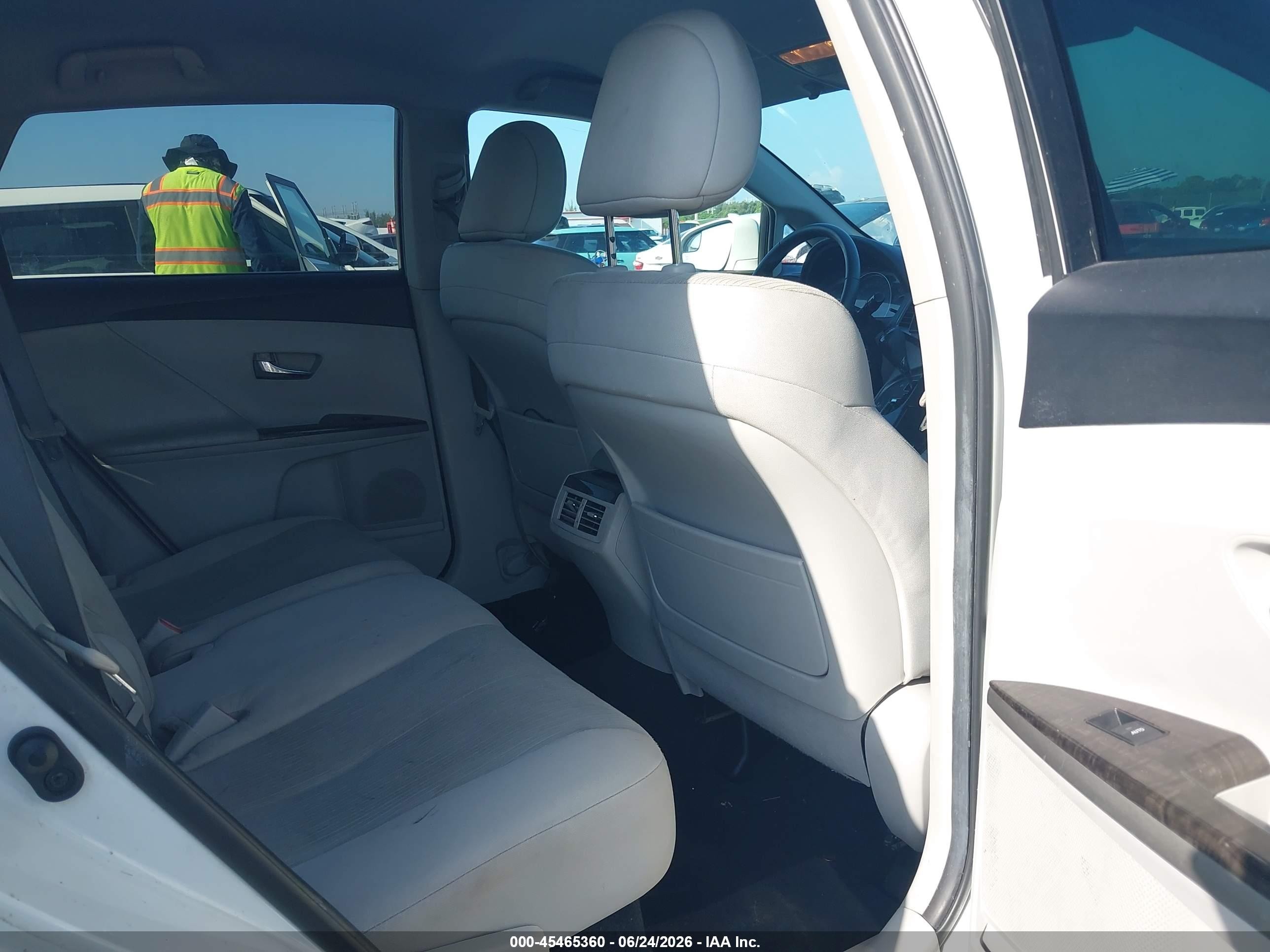 2013 Toyota Venza Le White vin: 4T3ZA3BB8DU065670