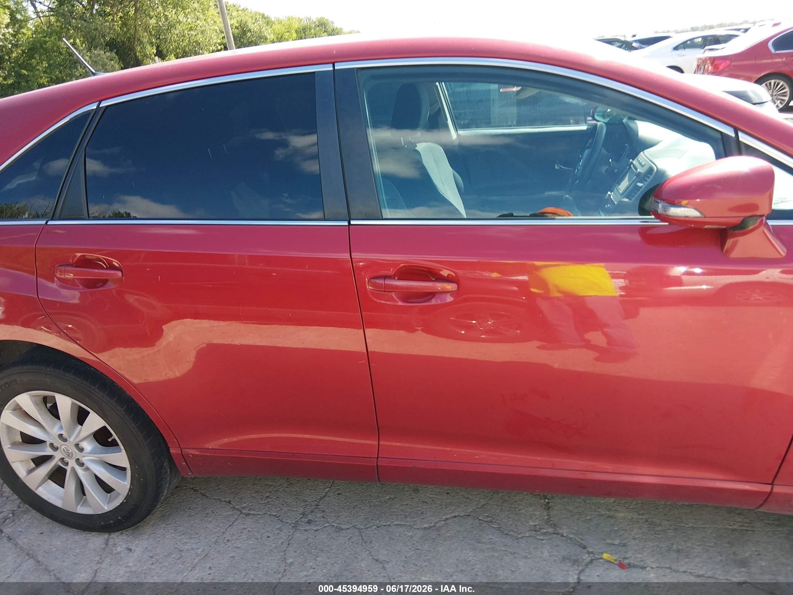 2013 Toyota Venza Le Red vin: 4T3ZA3BB8DU066379