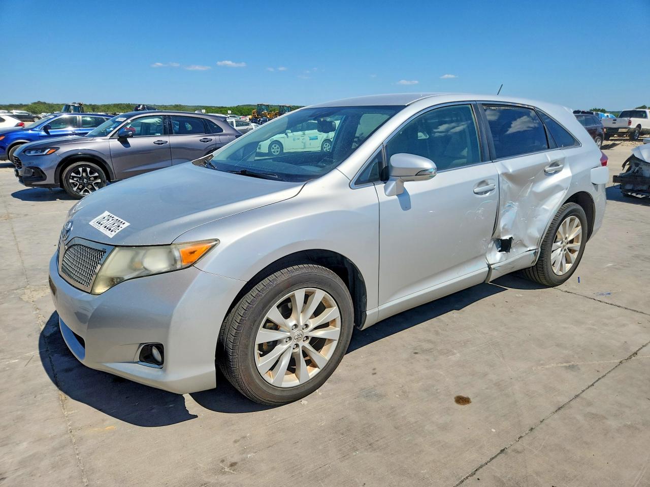 2013 Toyota Venza Le Silver vin: 4T3ZA3BB8DU067841