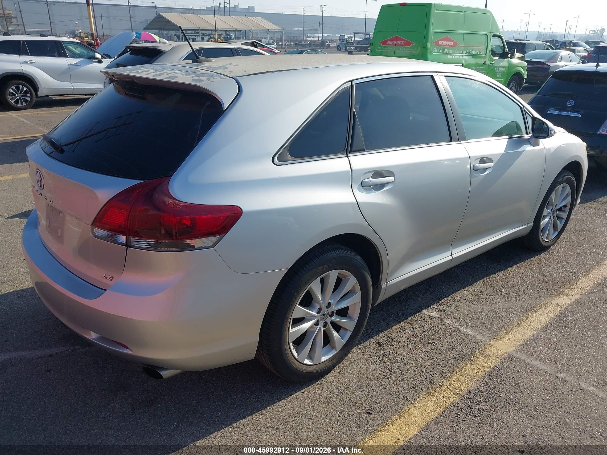 2013 Toyota Venza Le Silver vin: 4T3ZA3BB8DU069993