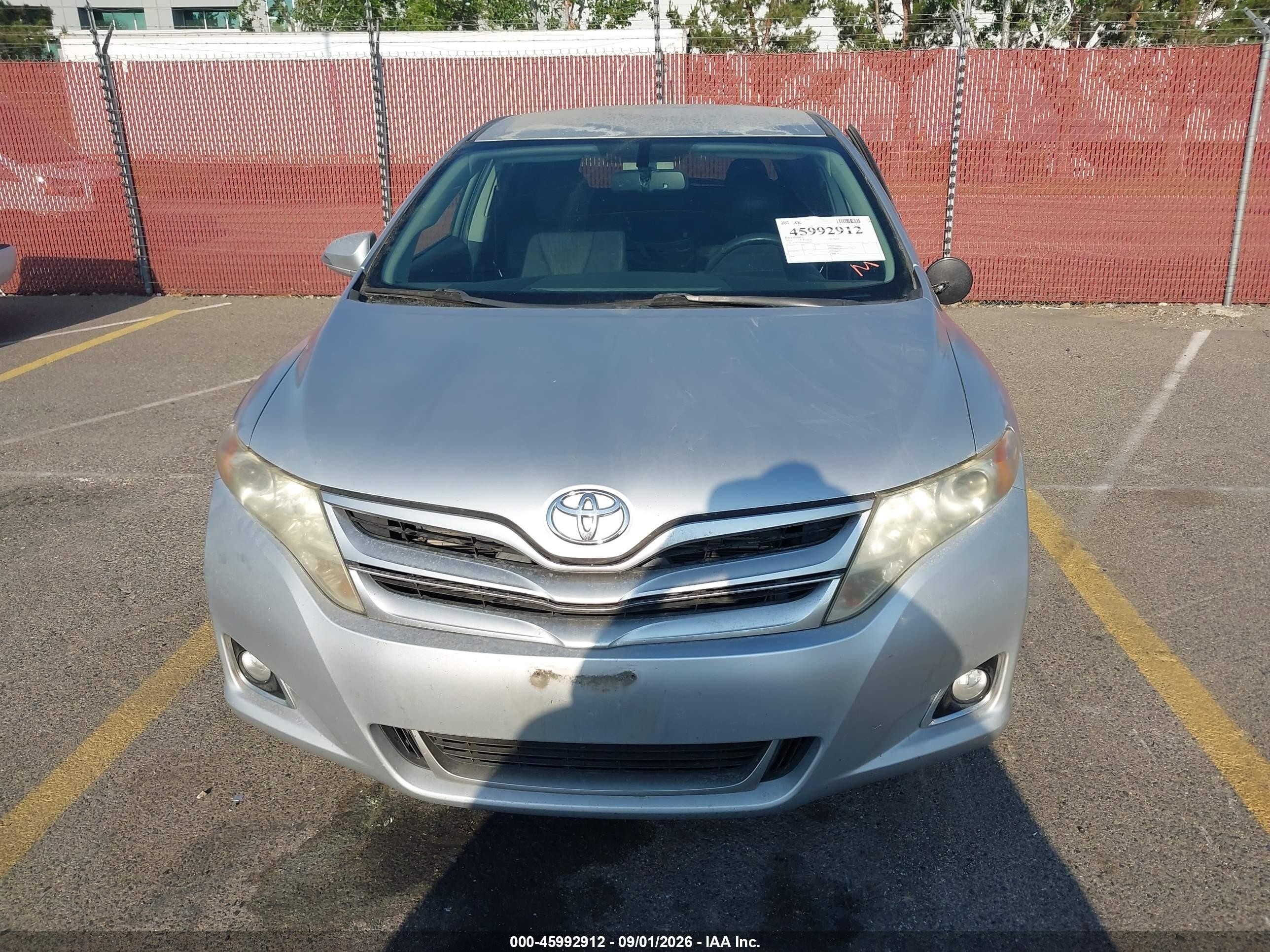 2013 Toyota Venza Le Silver vin: 4T3ZA3BB8DU069993