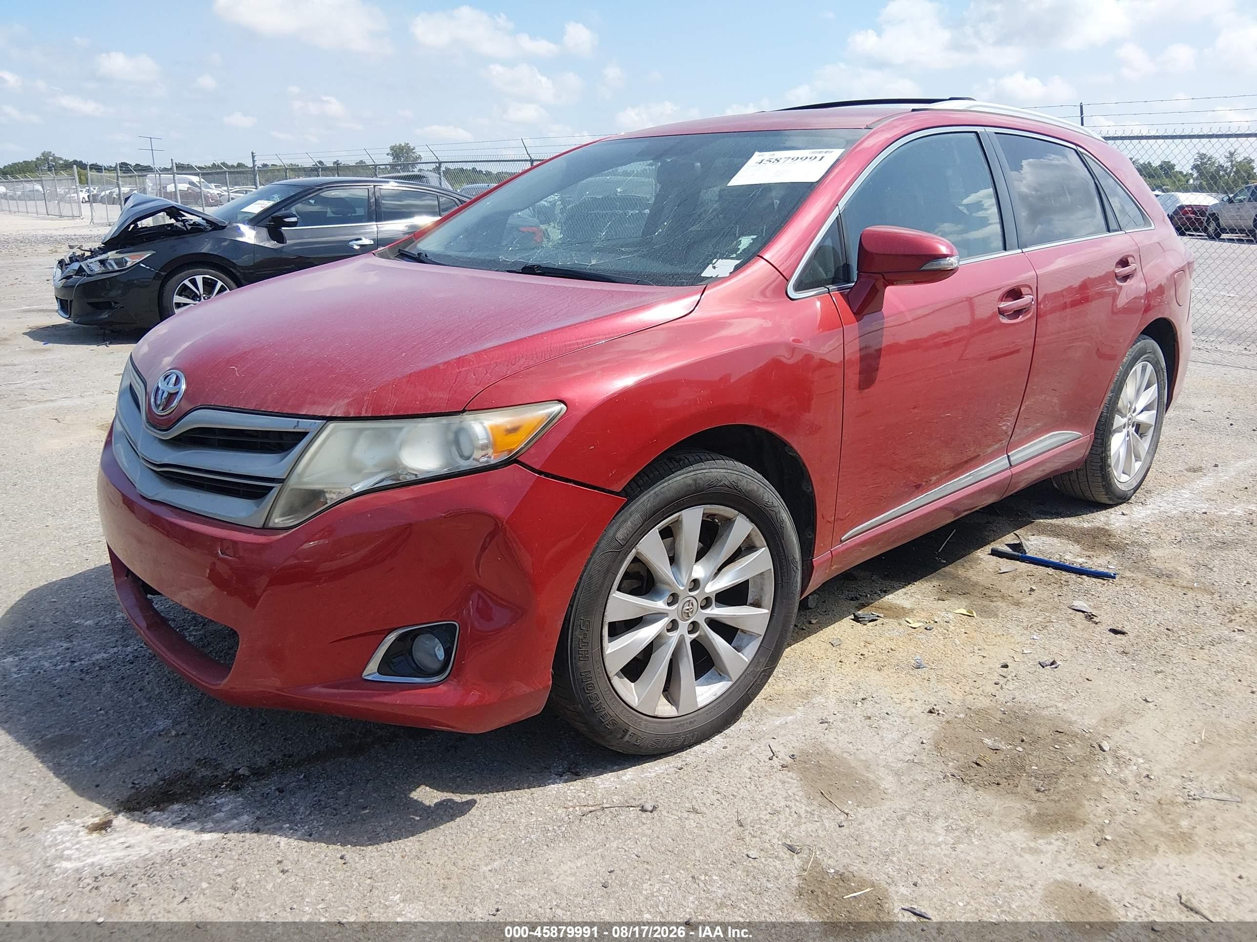 2013 Toyota Venza Le Red vin: 4T3ZA3BB8DU070139