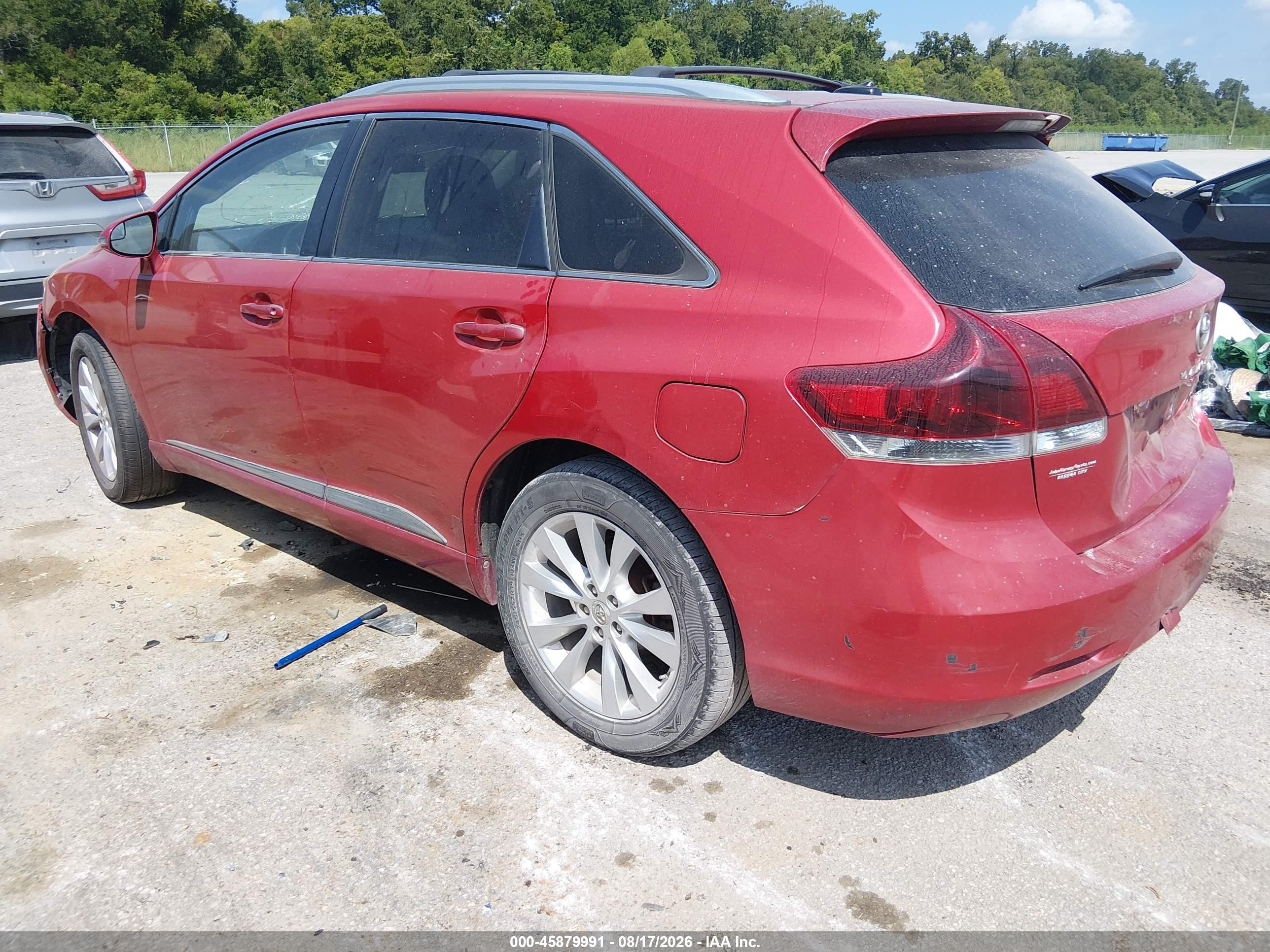 2013 Toyota Venza Le Red vin: 4T3ZA3BB8DU070139