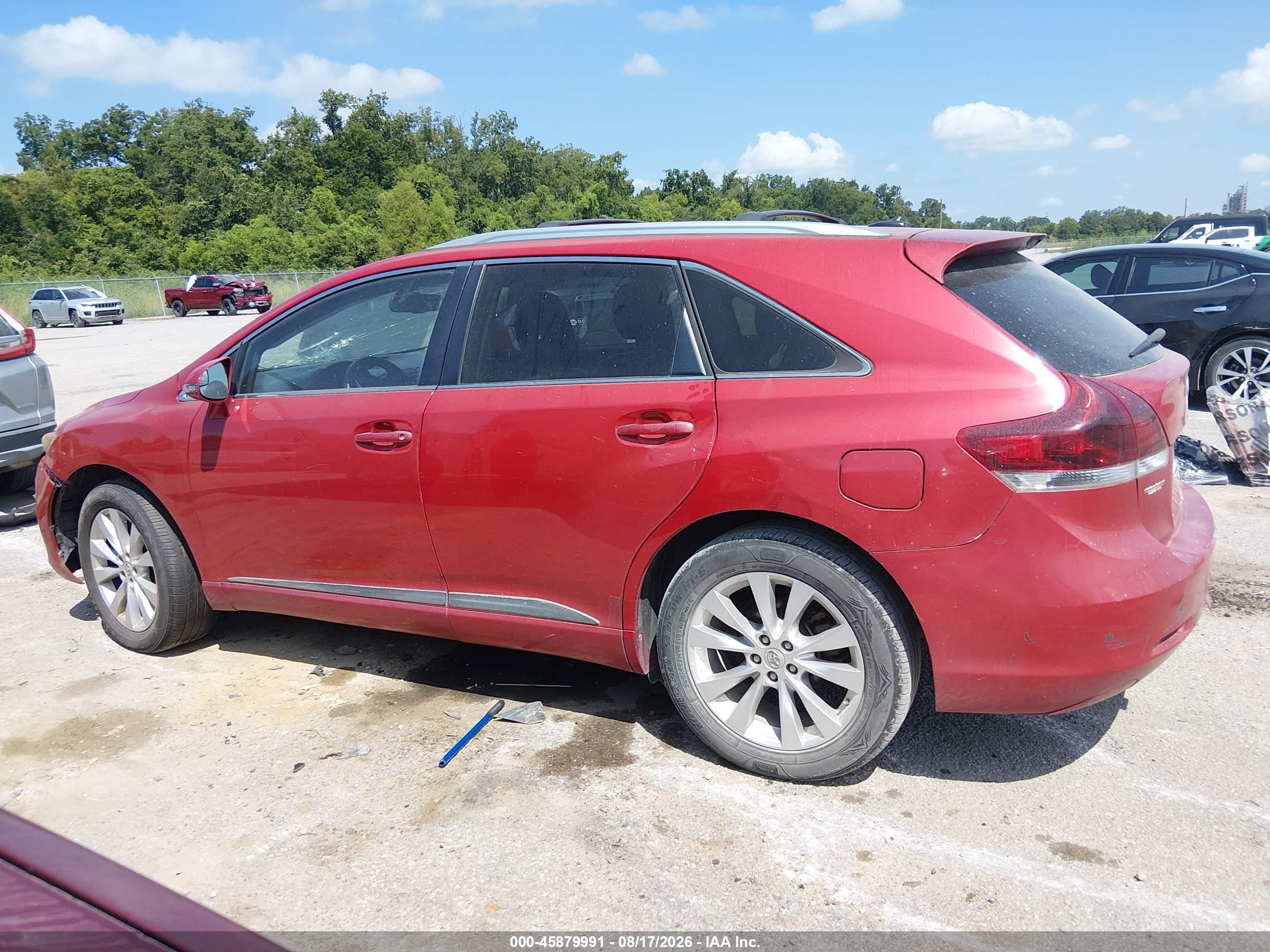 2013 Toyota Venza Le Red vin: 4T3ZA3BB8DU070139
