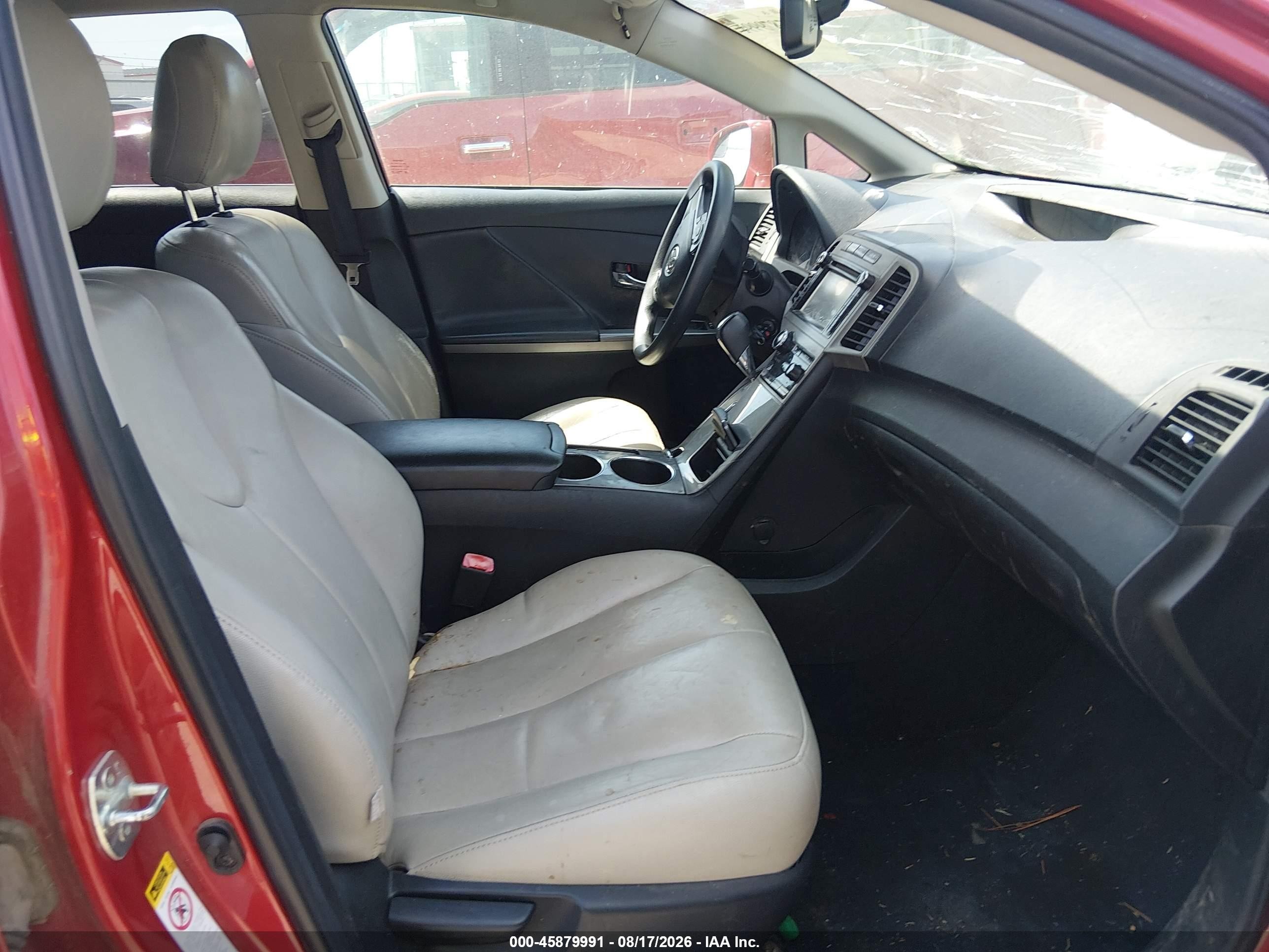 2013 Toyota Venza Le Red vin: 4T3ZA3BB8DU070139