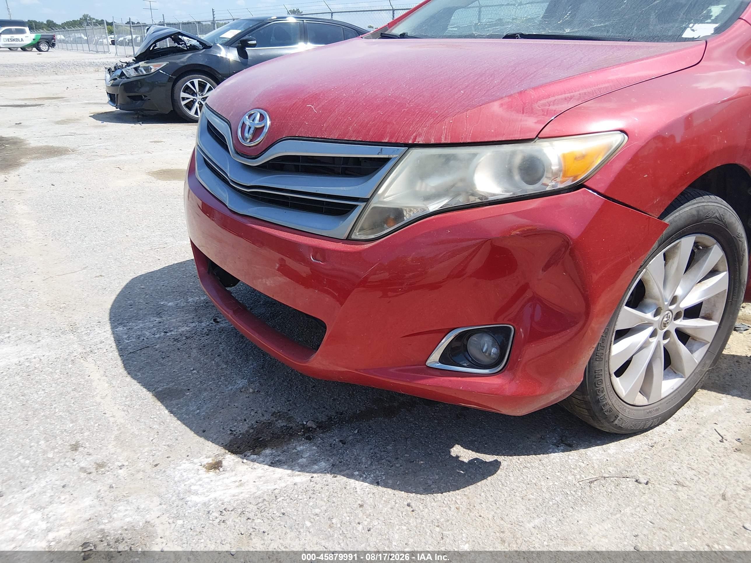 2013 Toyota Venza Le Red vin: 4T3ZA3BB8DU070139