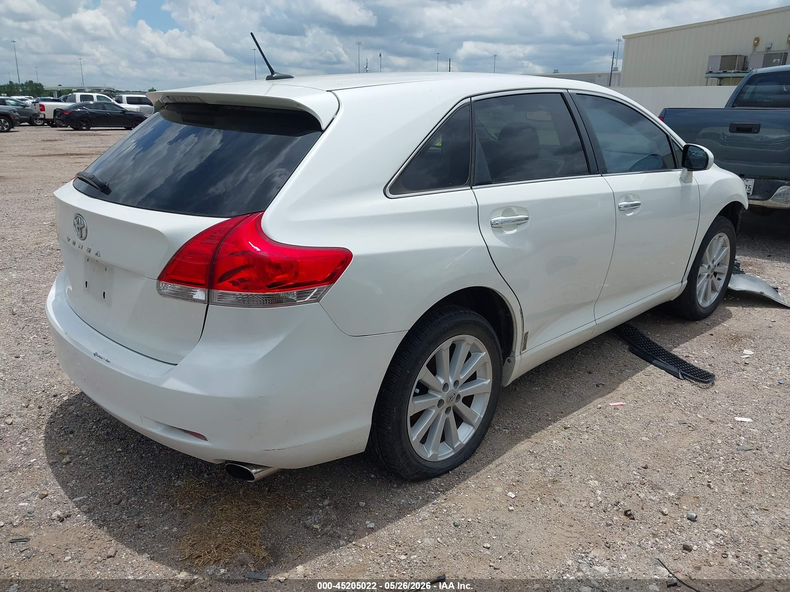 2011 Toyota Venza White vin: 4T3ZA3BB9BU039883
