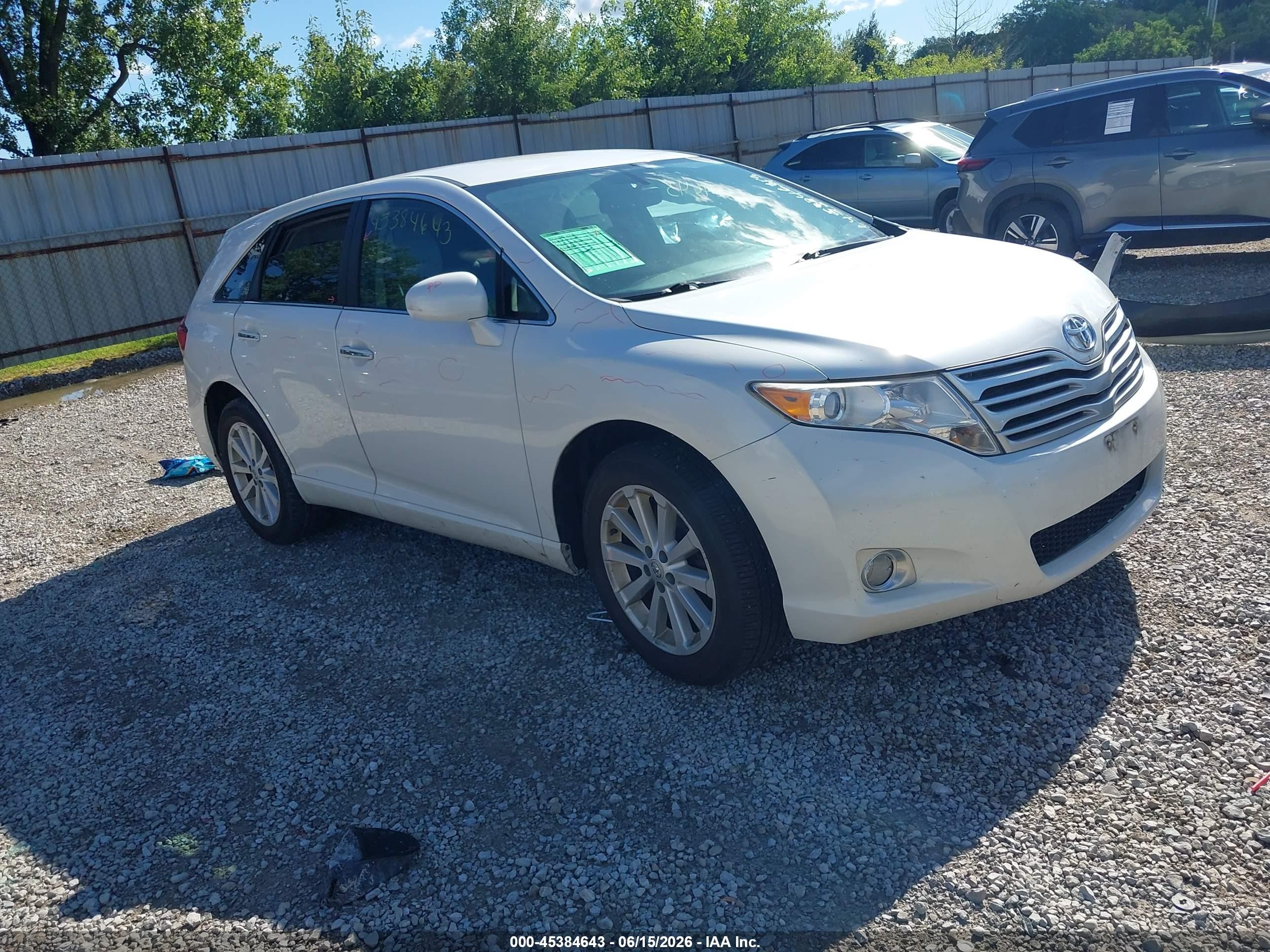 2012 Toyota Venza Xle White vin: 4T3ZA3BB9CU057009