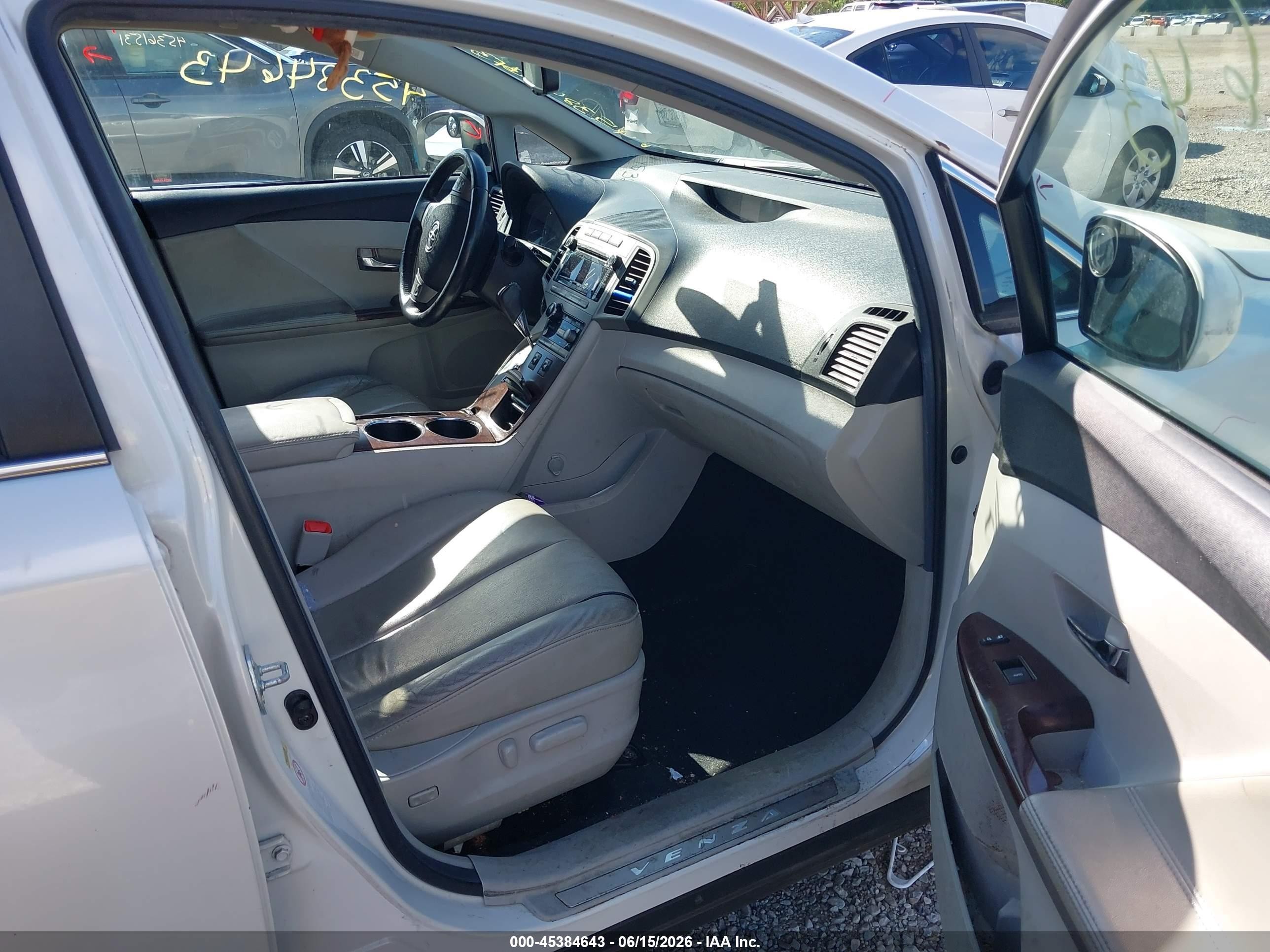 2012 Toyota Venza Xle White vin: 4T3ZA3BB9CU057009