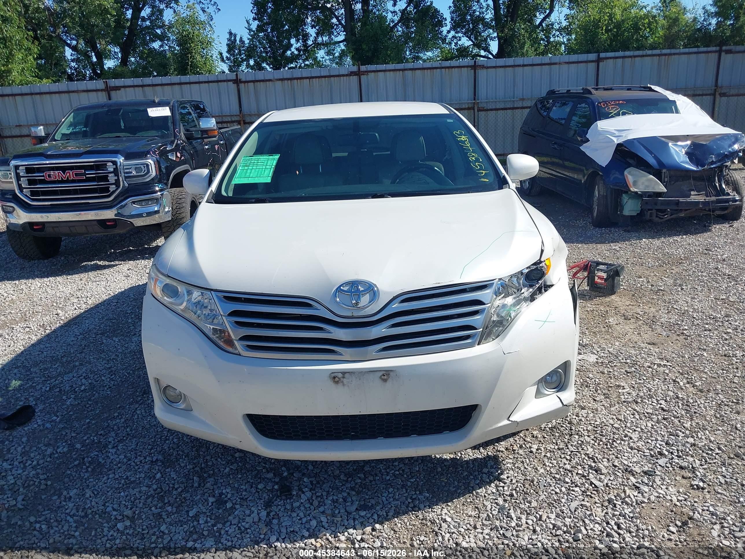 2012 Toyota Venza Xle White vin: 4T3ZA3BB9CU057009