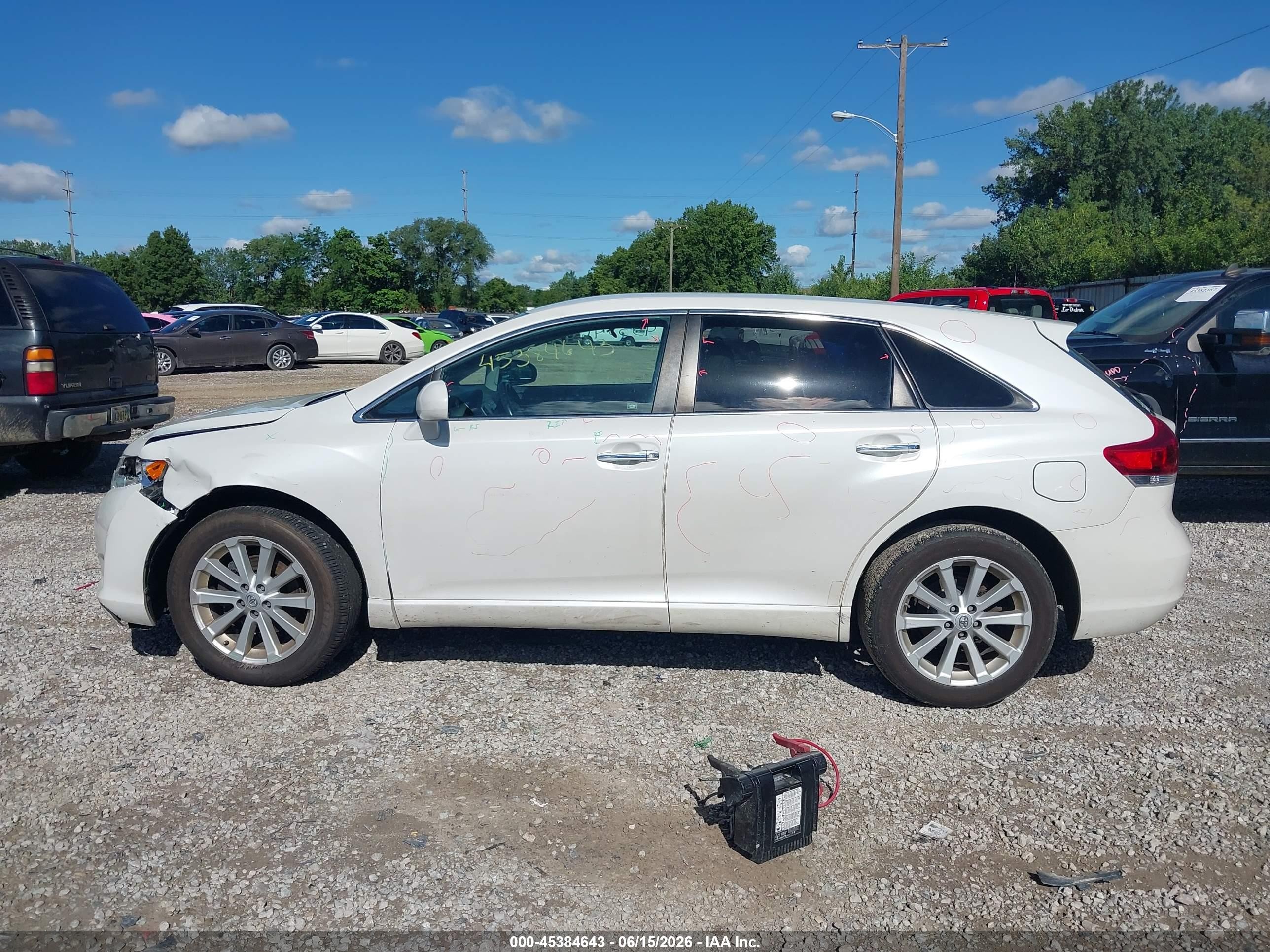 2012 Toyota Venza Xle White vin: 4T3ZA3BB9CU057009