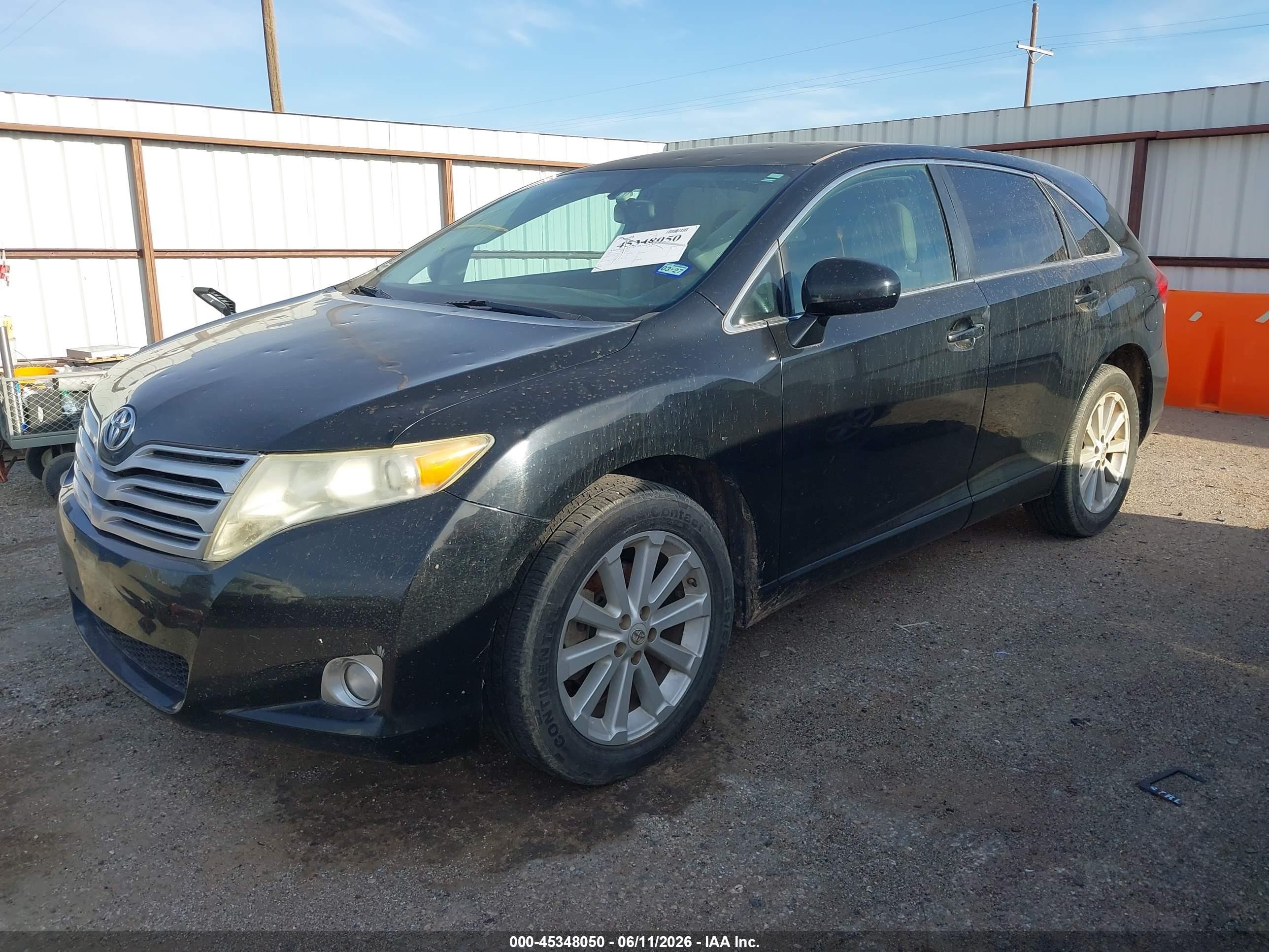 2012 Toyota Venza Le Black vin: 4T3ZA3BB9CU057883