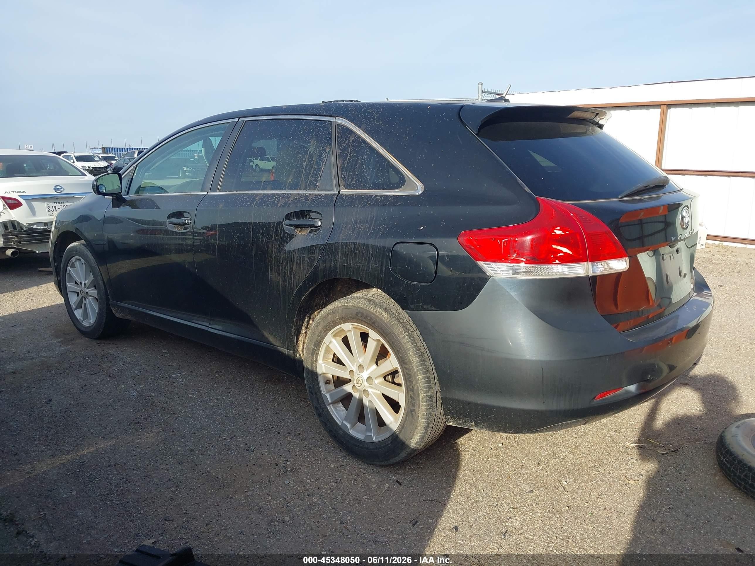 2012 Toyota Venza Le Black vin: 4T3ZA3BB9CU057883