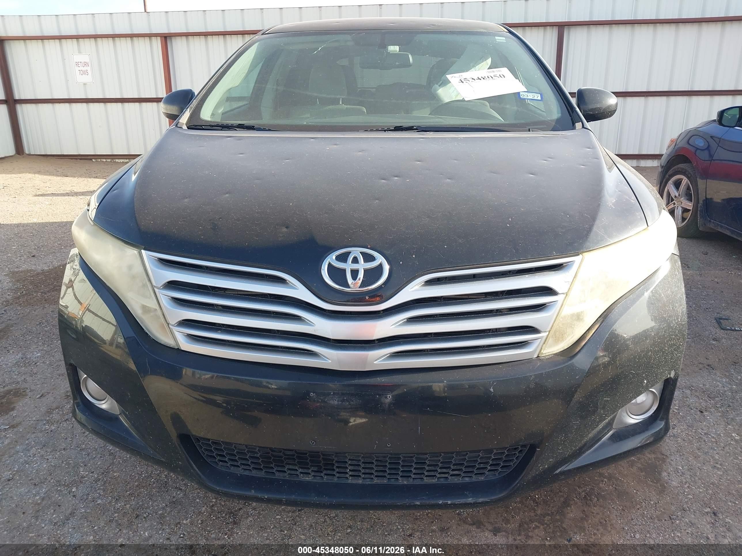 2012 Toyota Venza Le Black vin: 4T3ZA3BB9CU057883