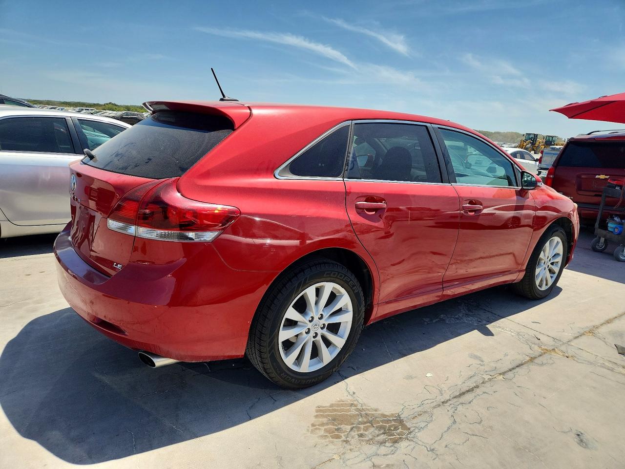 2013 Toyota Venza Le Red vin: 4T3ZA3BB9DU066522