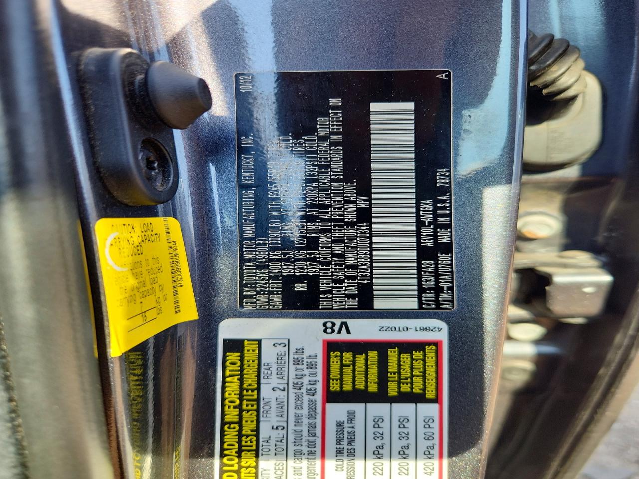 2013 Toyota Venza Le Gray vin: 4T3ZA3BB9DU070344