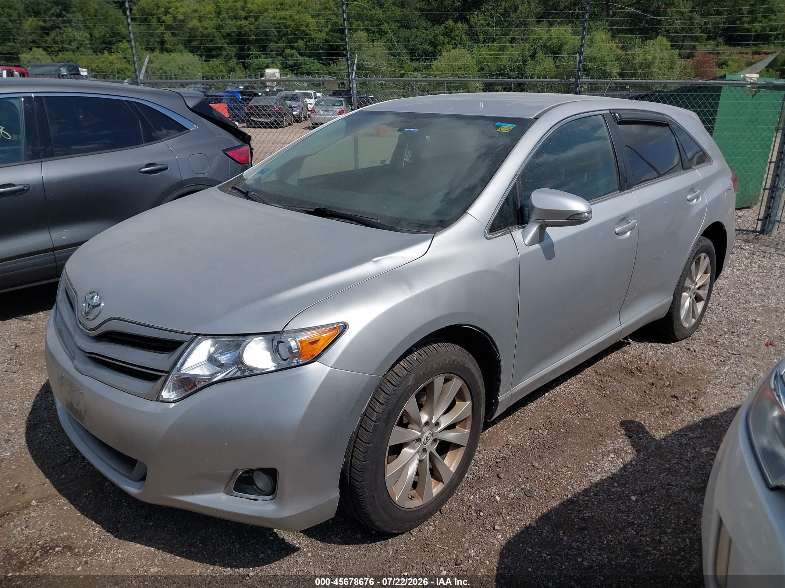 2013 Toyota Venza Le Серебряный vin: 4T3ZA3BB9DU074541