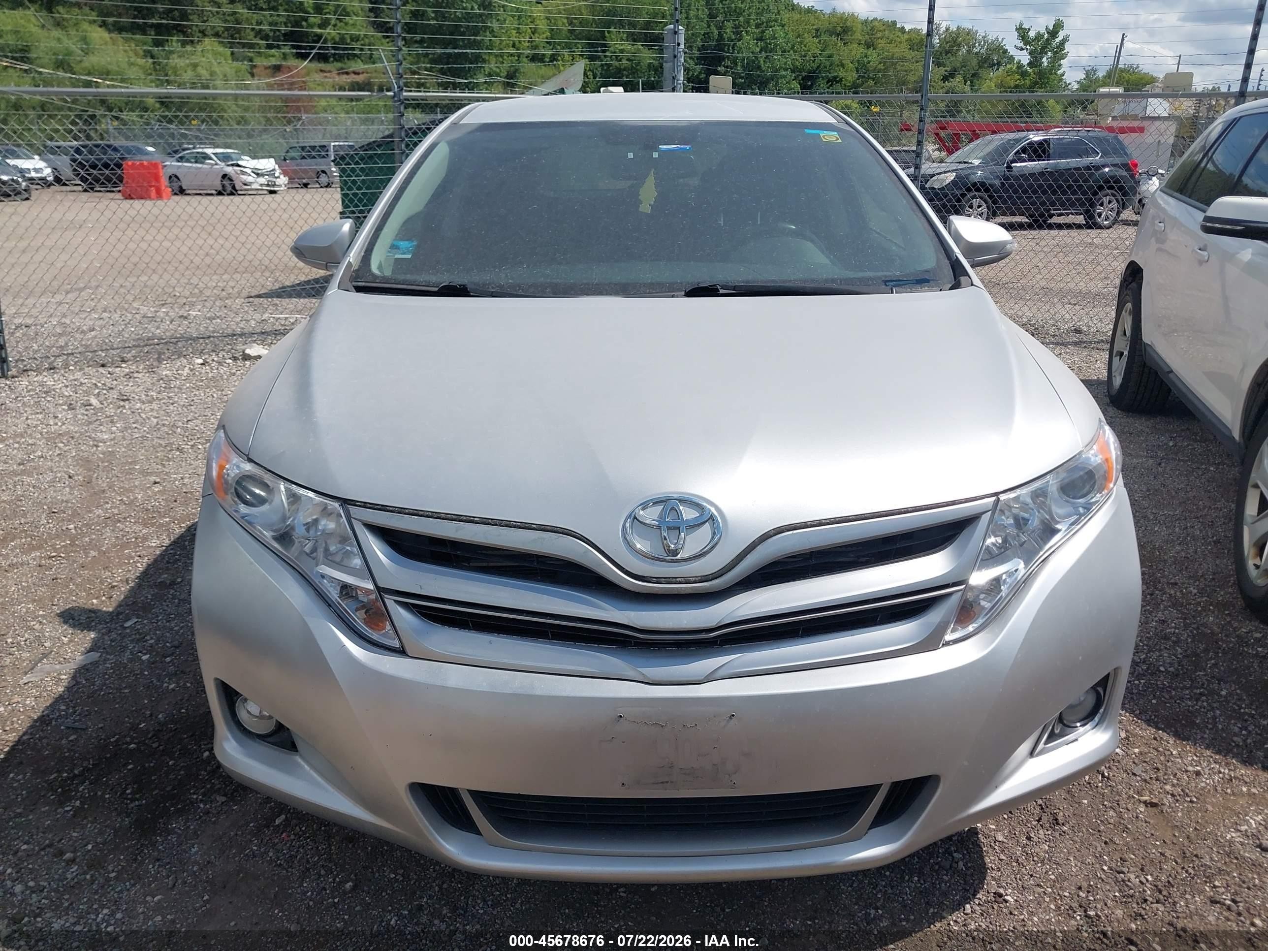 2013 Toyota Venza Le Серебряный vin: 4T3ZA3BB9DU074541