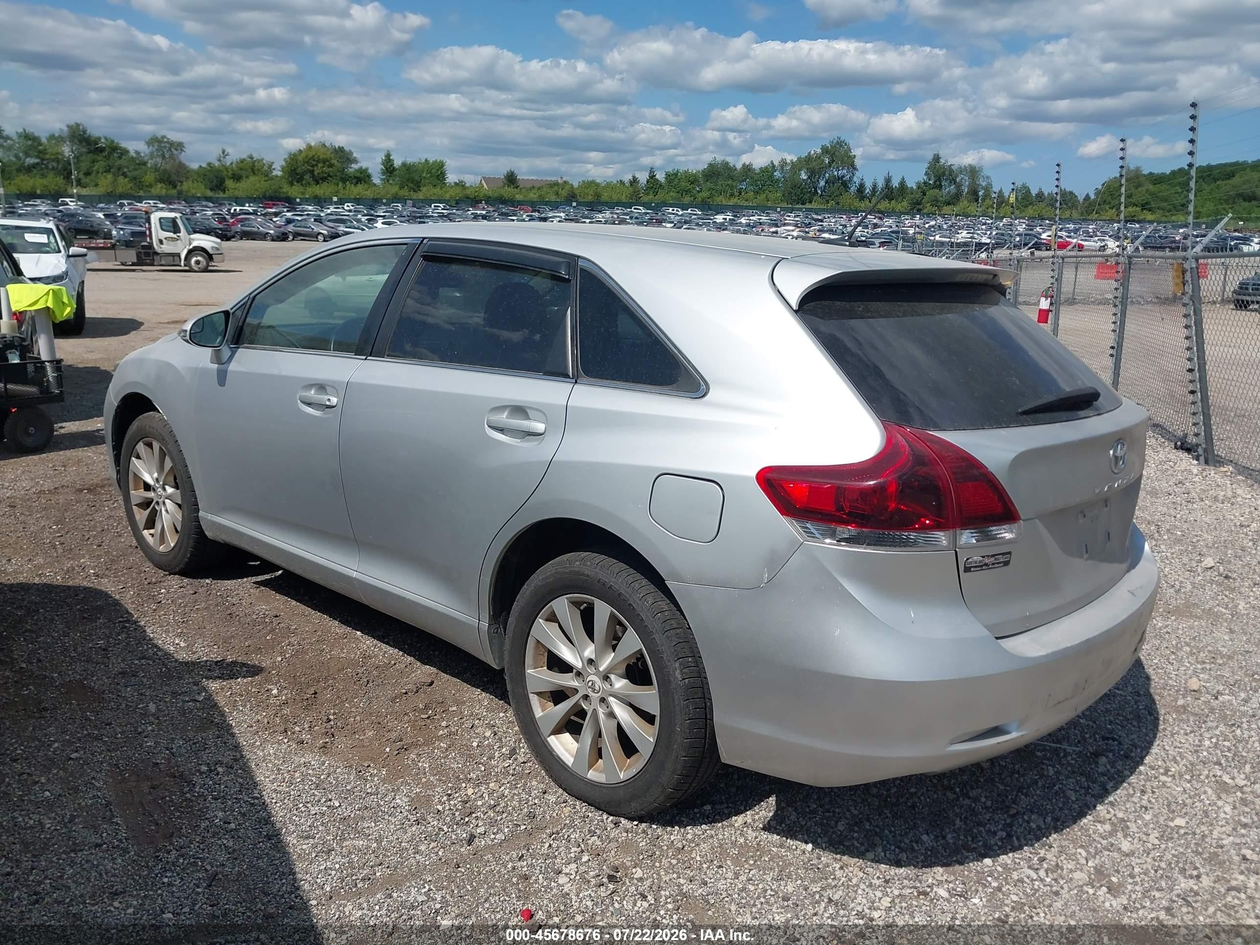 2013 Toyota Venza Le Серебряный vin: 4T3ZA3BB9DU074541
