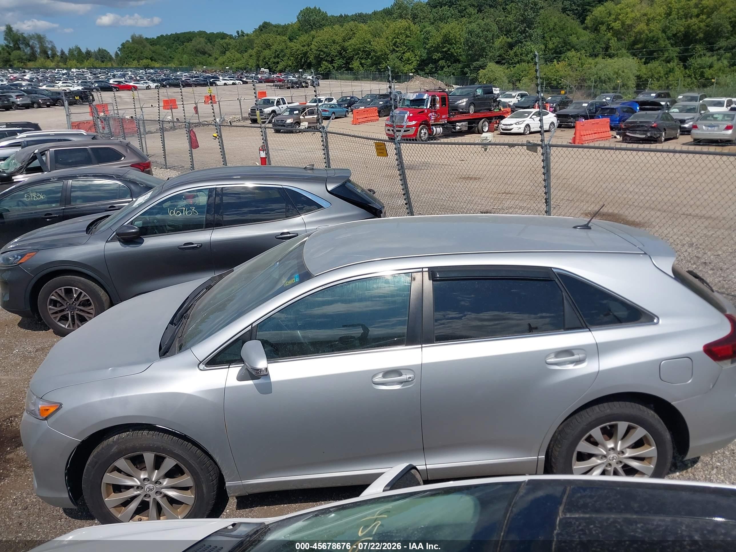 2013 Toyota Venza Le Серебряный vin: 4T3ZA3BB9DU074541