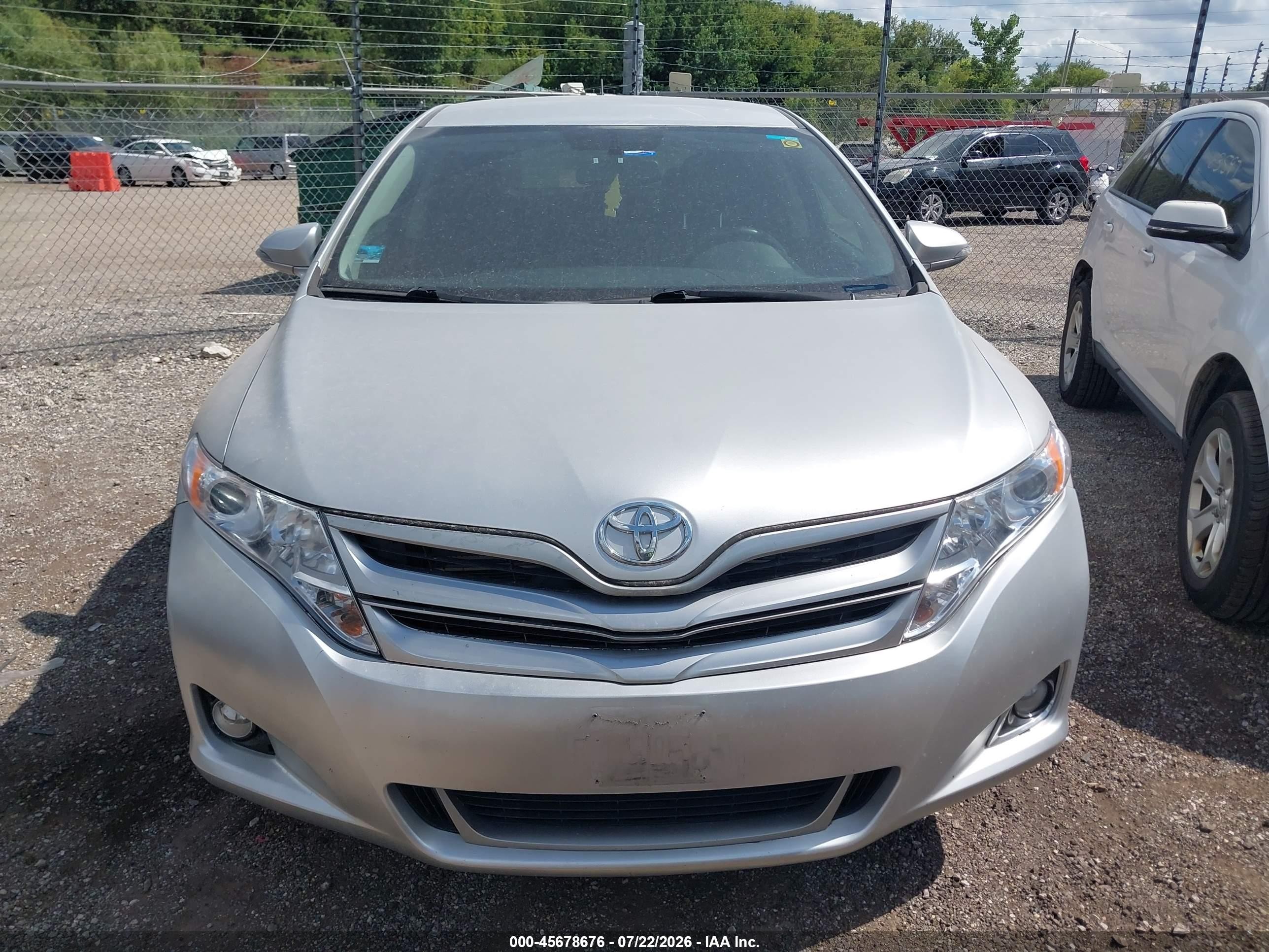 2013 Toyota Venza Le Серебряный vin: 4T3ZA3BB9DU074541