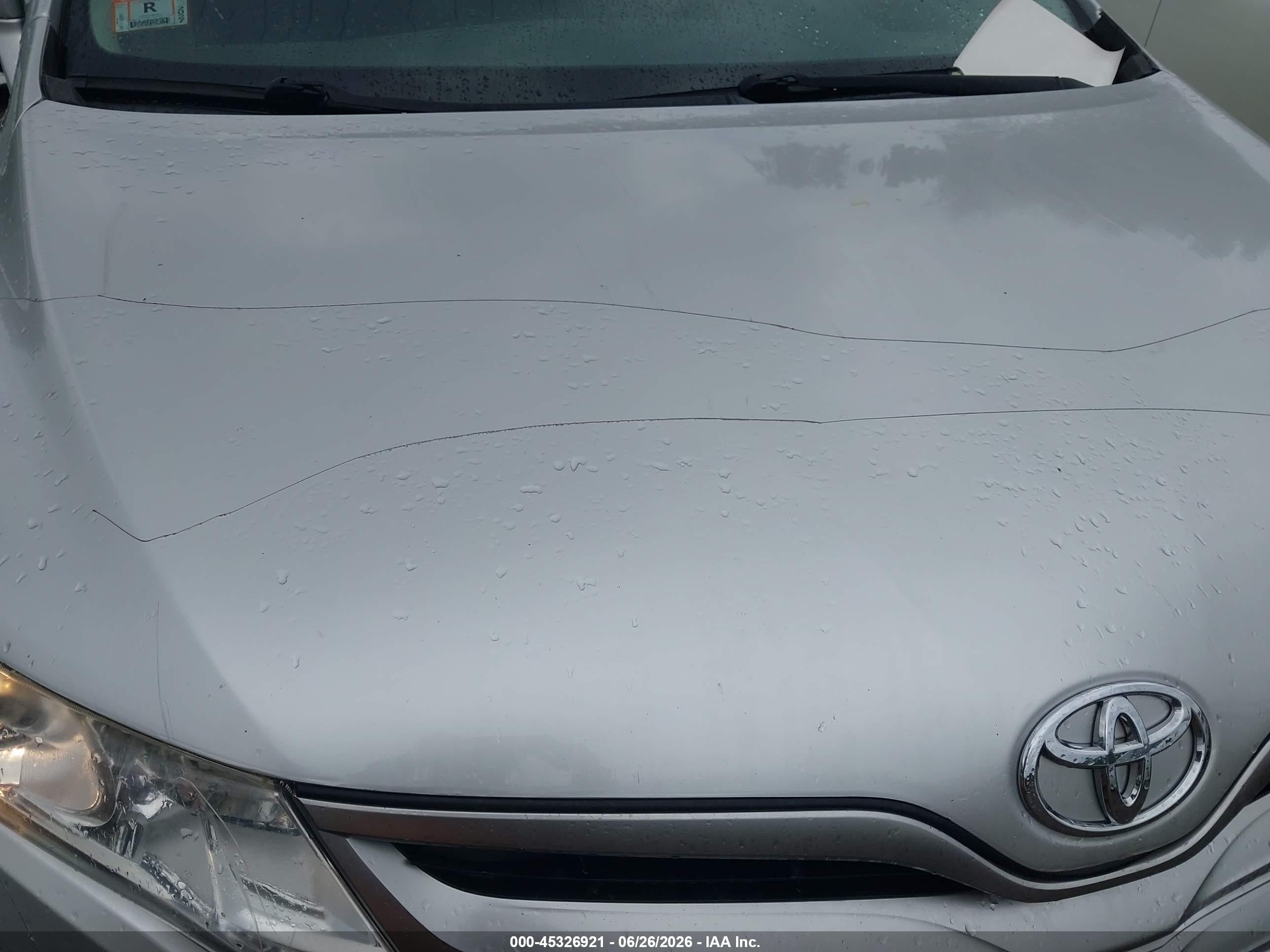 2013 Toyota Venza Le Silver vin: 4T3ZA3BB9DU074698