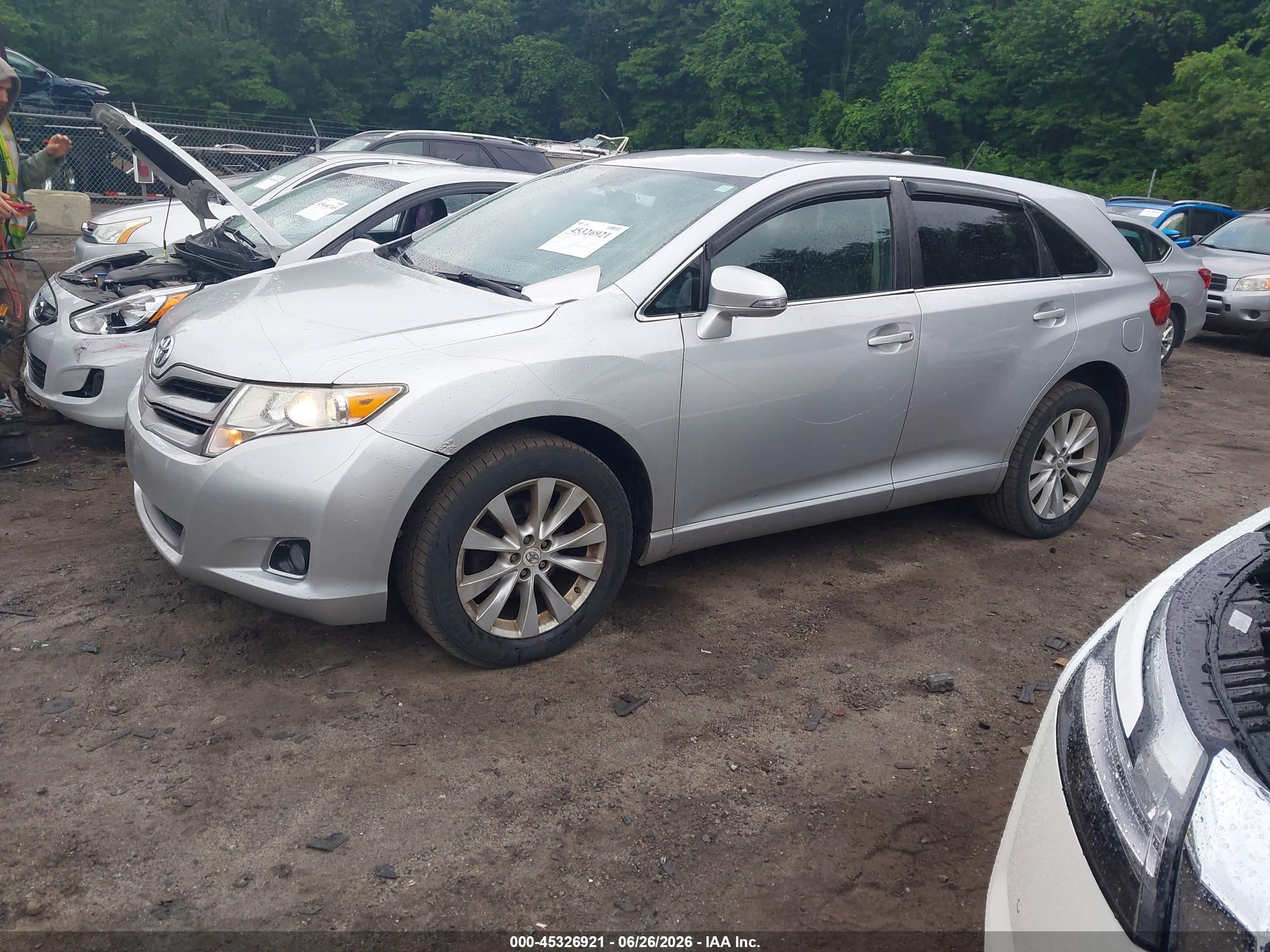 2013 Toyota Venza Le Silver vin: 4T3ZA3BB9DU074698