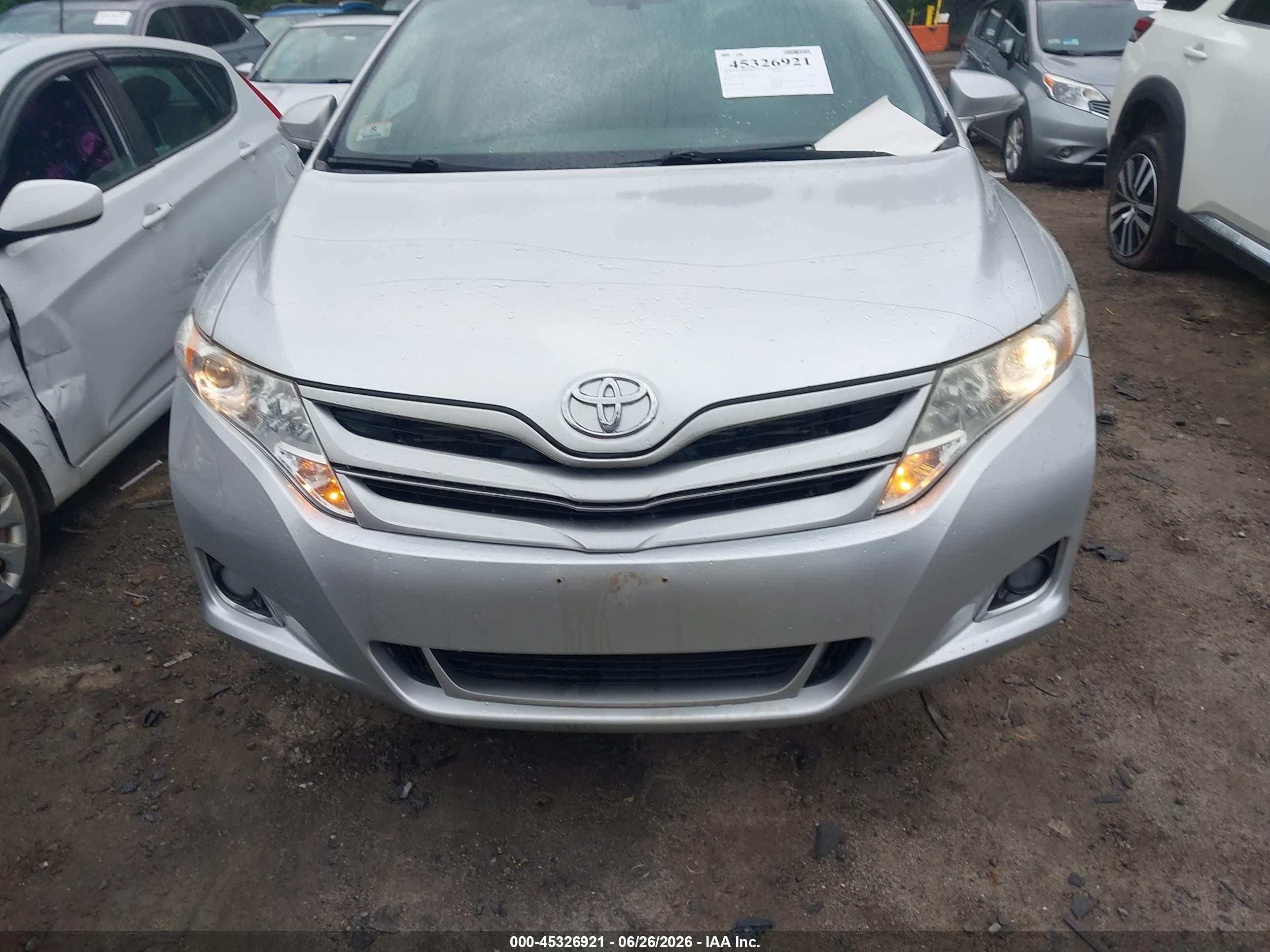 2013 Toyota Venza Le Silver vin: 4T3ZA3BB9DU074698