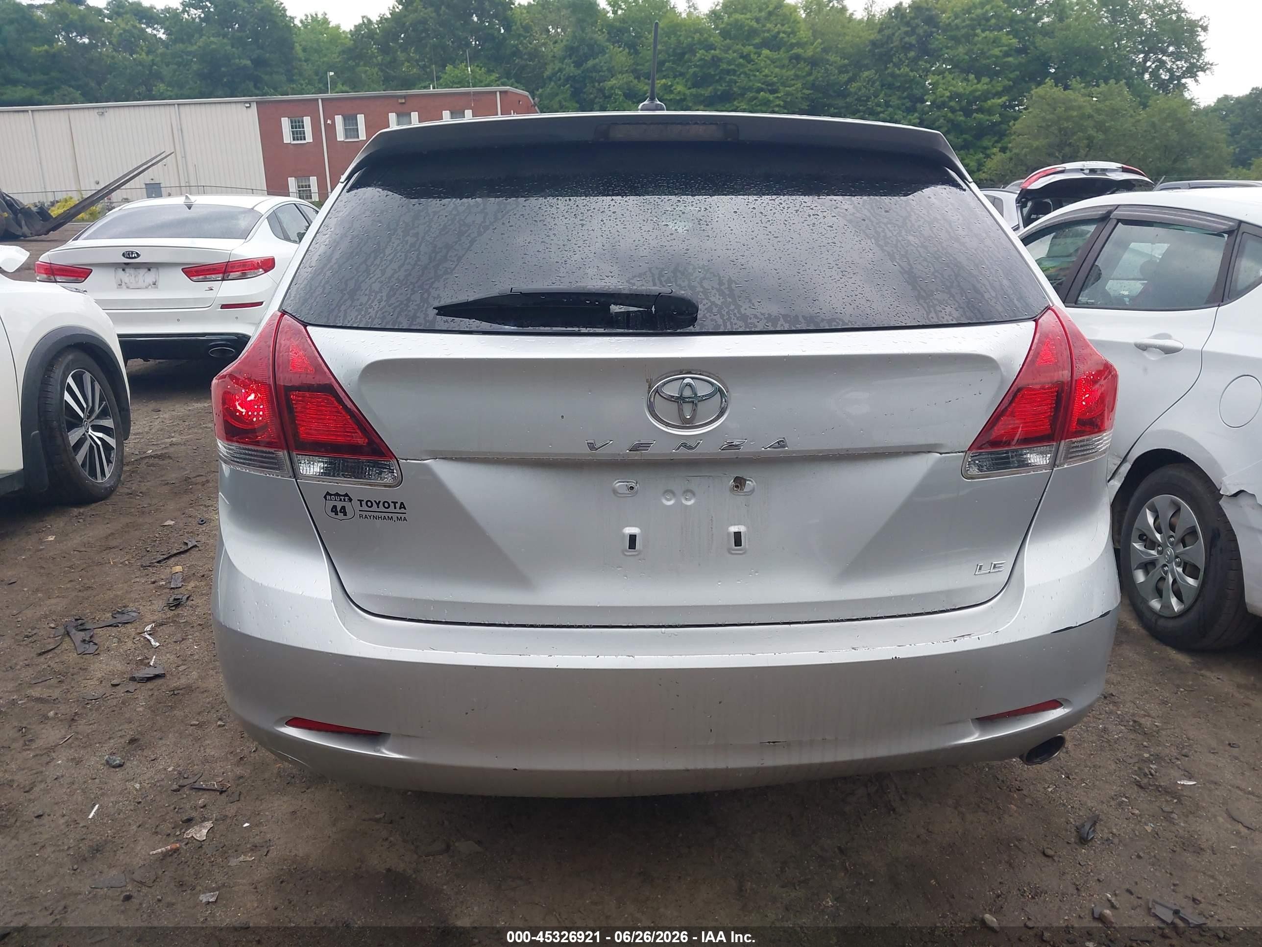2013 Toyota Venza Le Silver vin: 4T3ZA3BB9DU074698