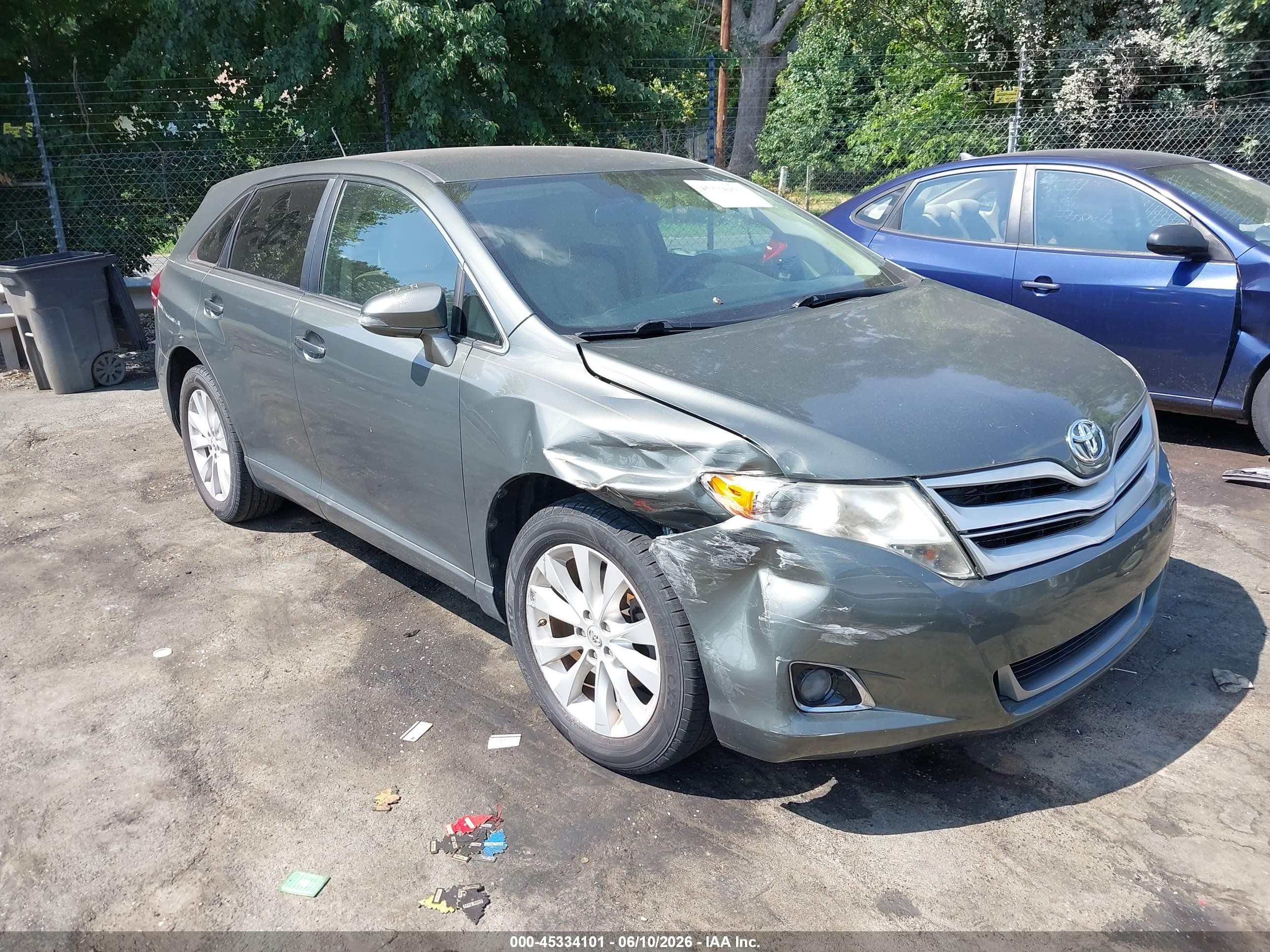 2013 Toyota Venza Le Gray vin: 4T3ZA3BB9DU077617