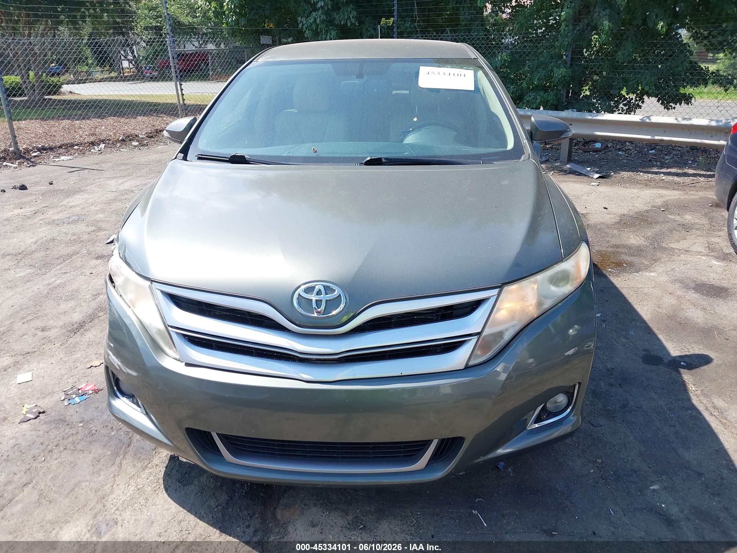 2013 Toyota Venza Le Gray vin: 4T3ZA3BB9DU077617