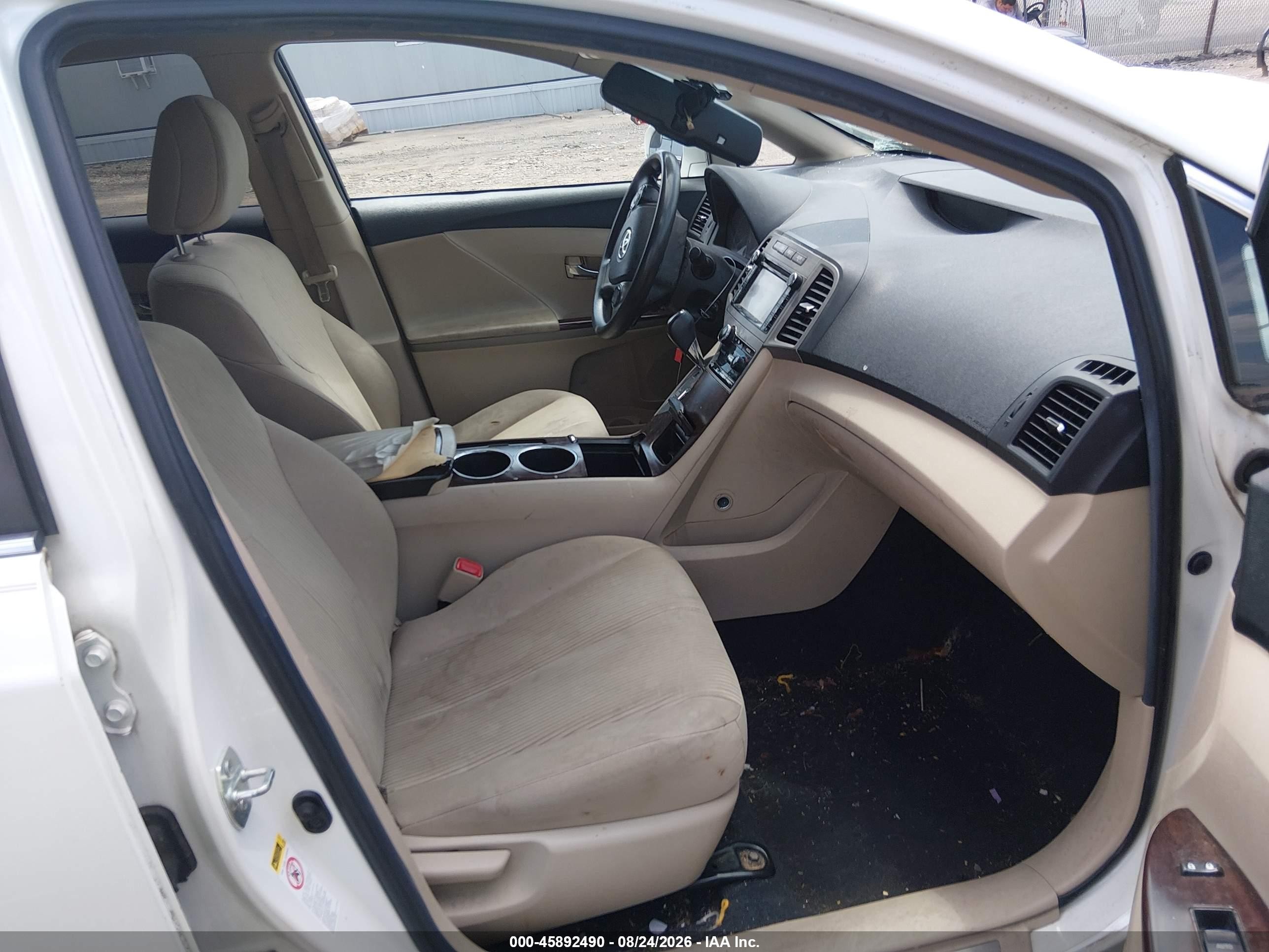 2014 Toyota Venza Le White vin: 4T3ZA3BB9EU087291
