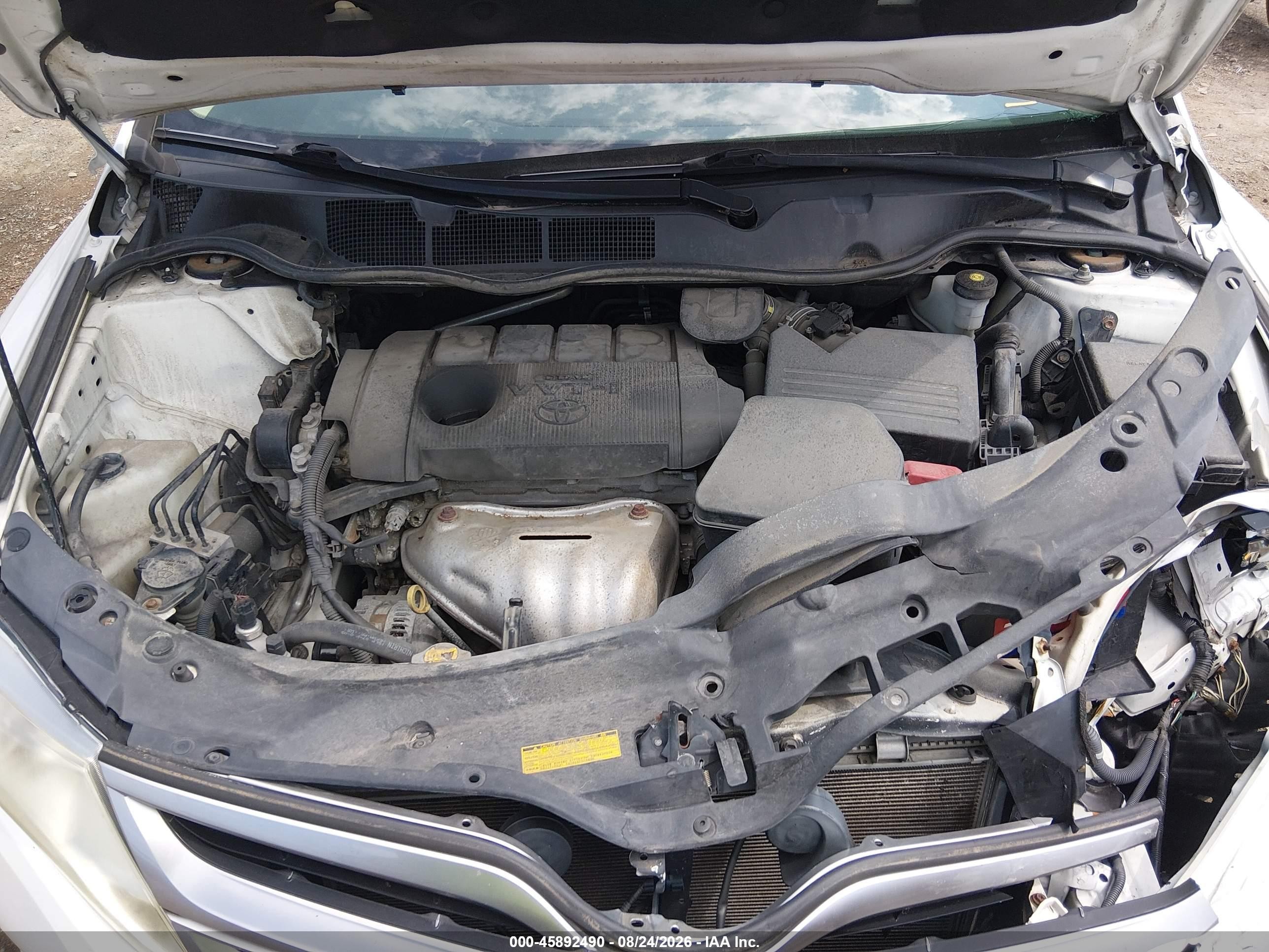 2014 Toyota Venza Le White vin: 4T3ZA3BB9EU087291