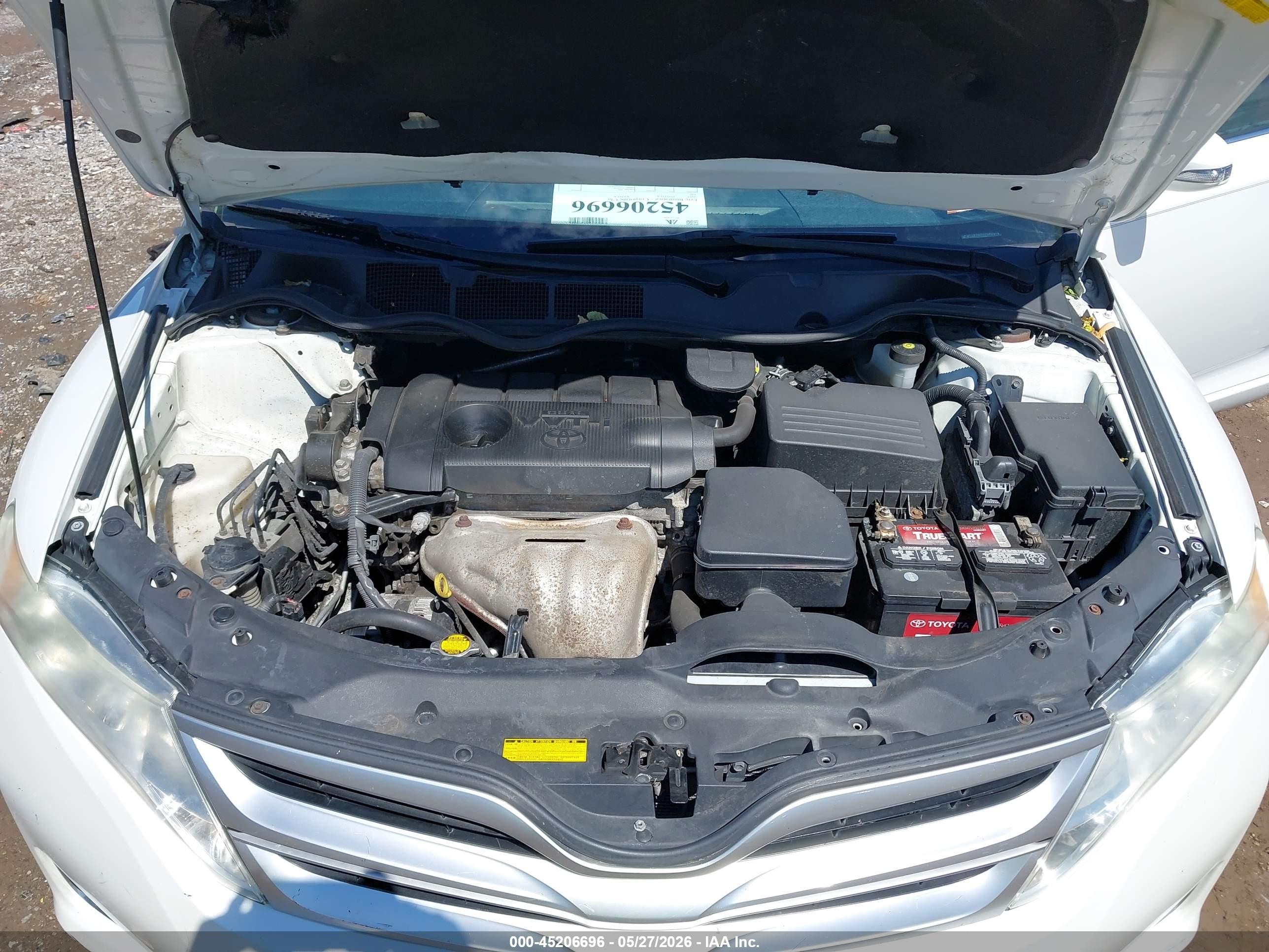 2015 Toyota Venza Le/xle White vin: 4T3ZA3BB9FU095313