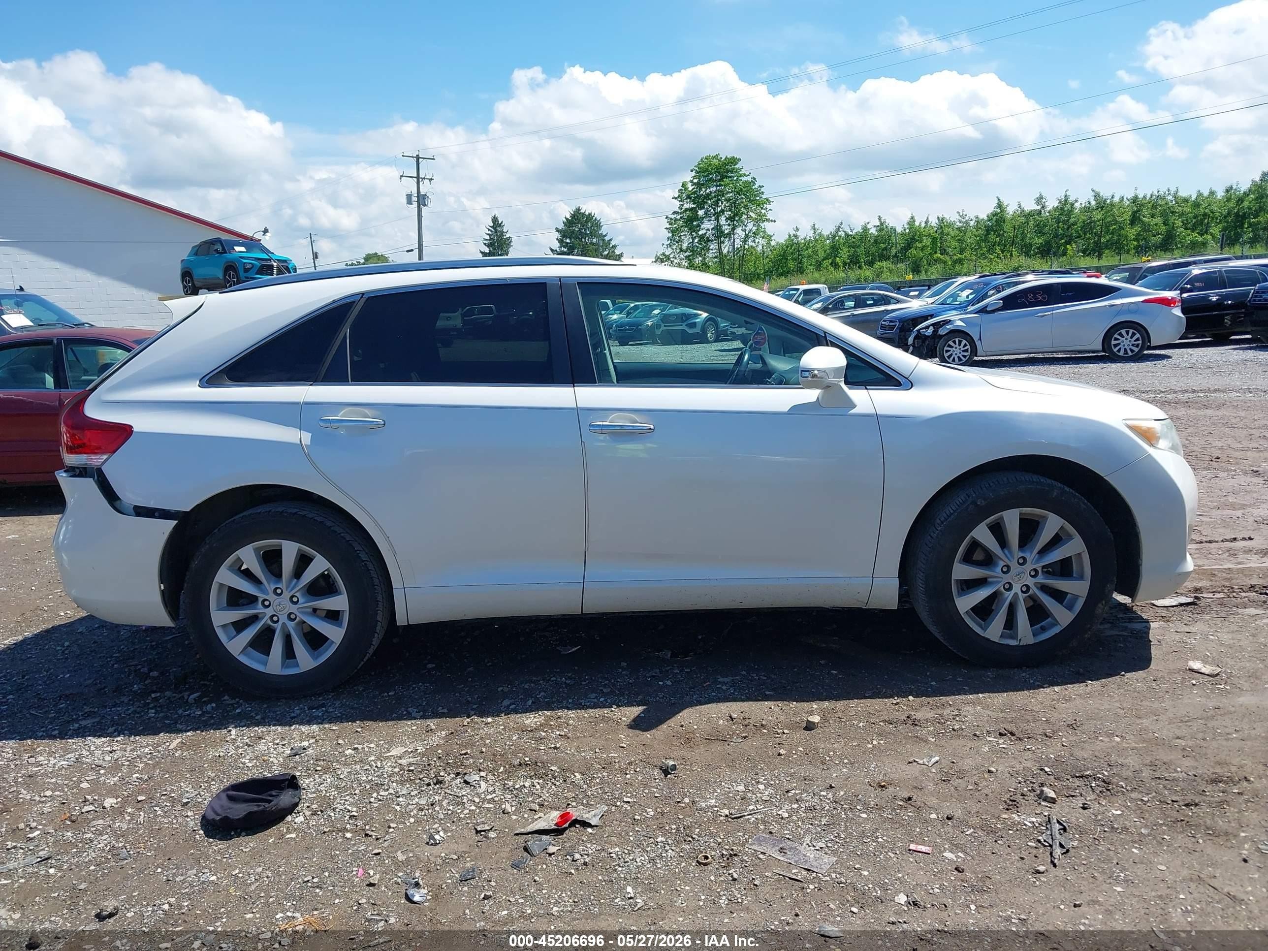 2015 Toyota Venza Le/xle White vin: 4T3ZA3BB9FU095313