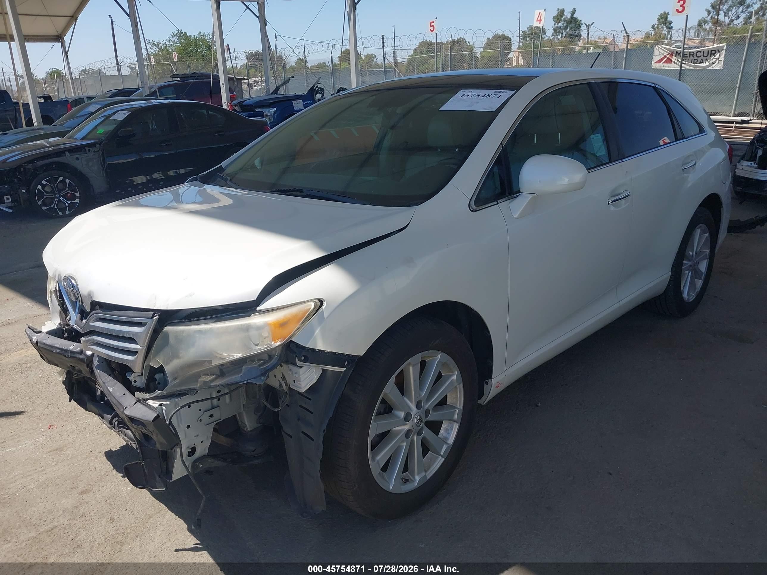 2012 Toyota Venza Xle White vin: 4T3ZA3BBXCU057455