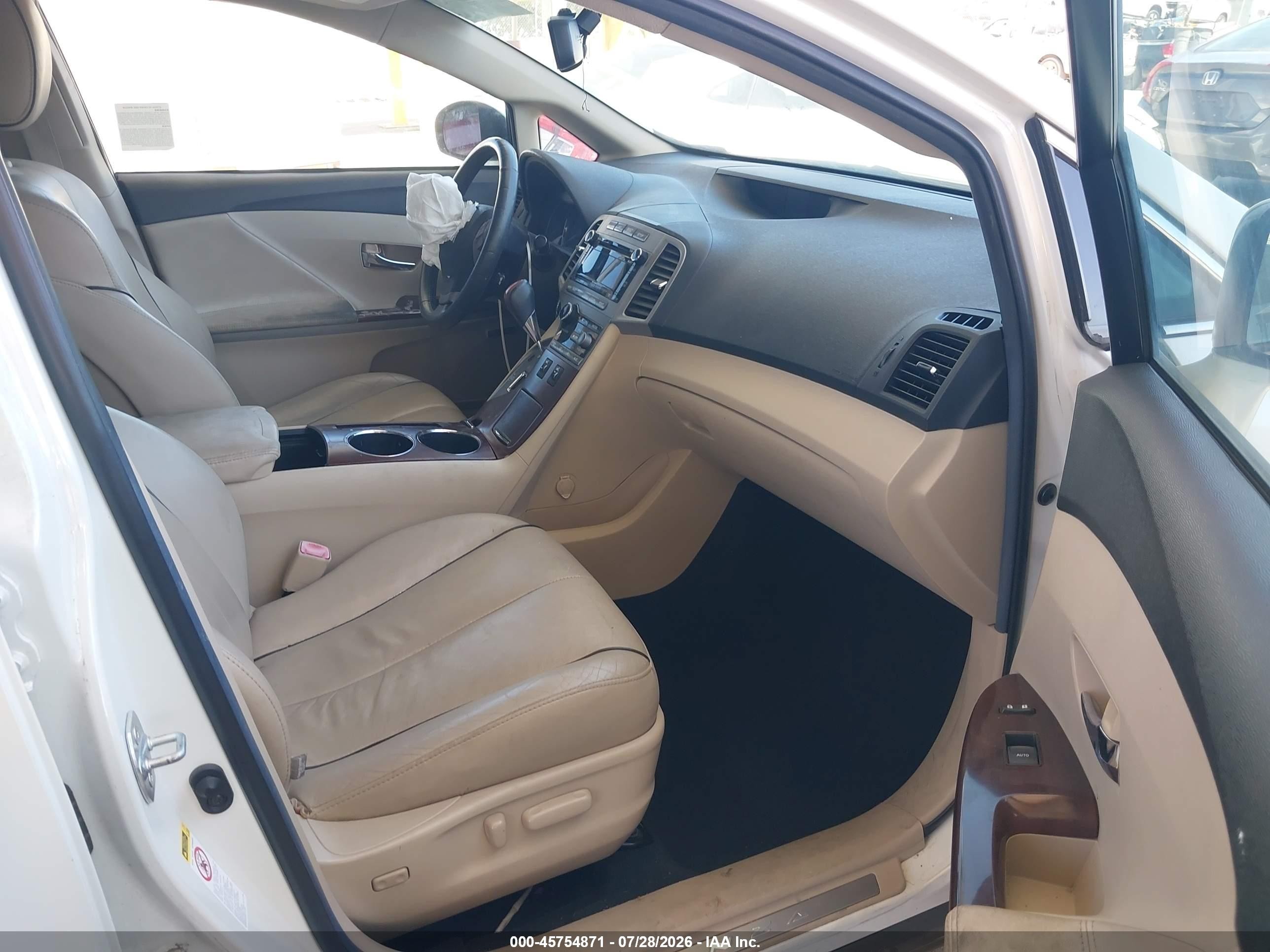 2012 Toyota Venza Xle White vin: 4T3ZA3BBXCU057455