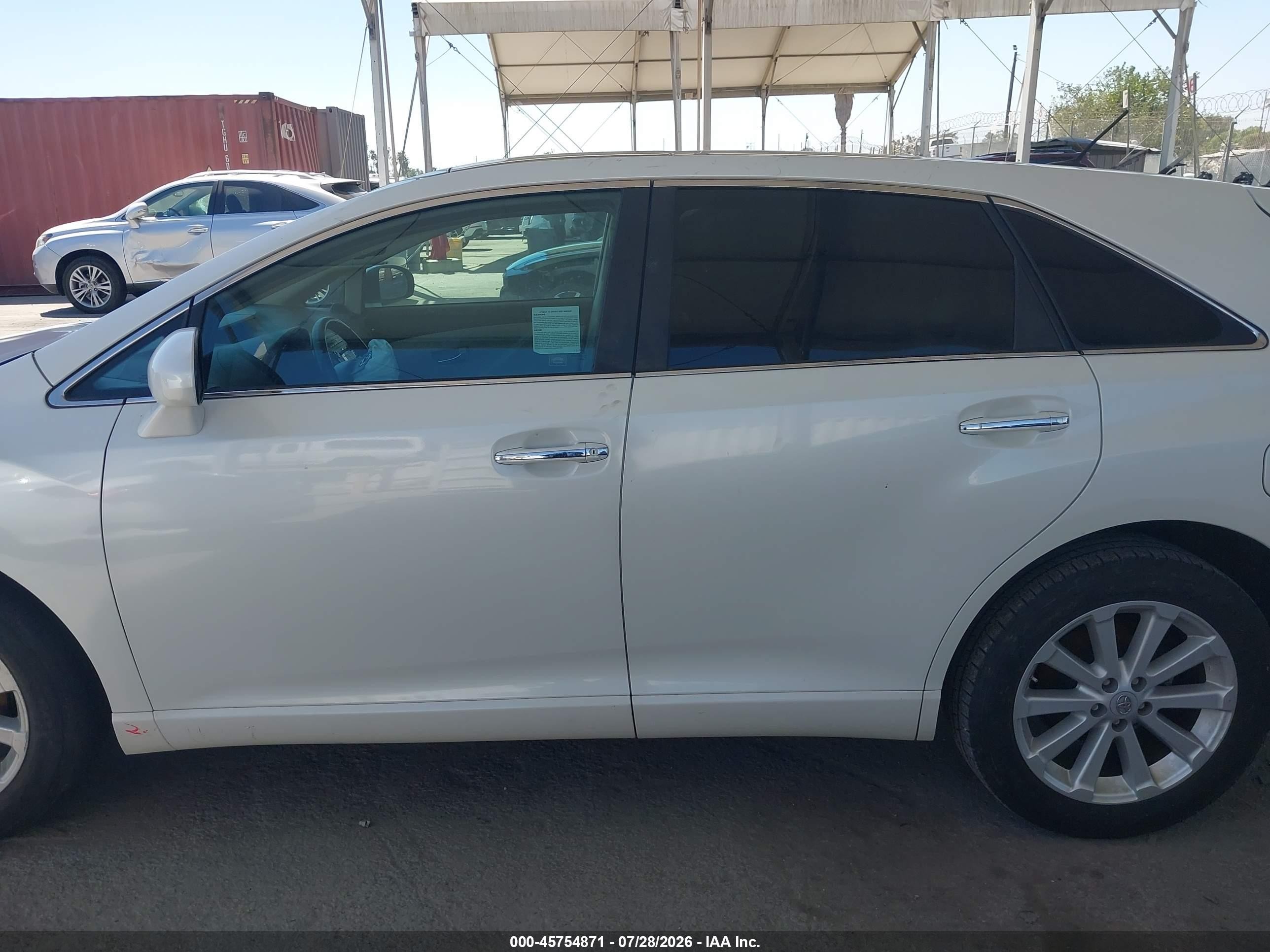 2012 Toyota Venza Xle White vin: 4T3ZA3BBXCU057455