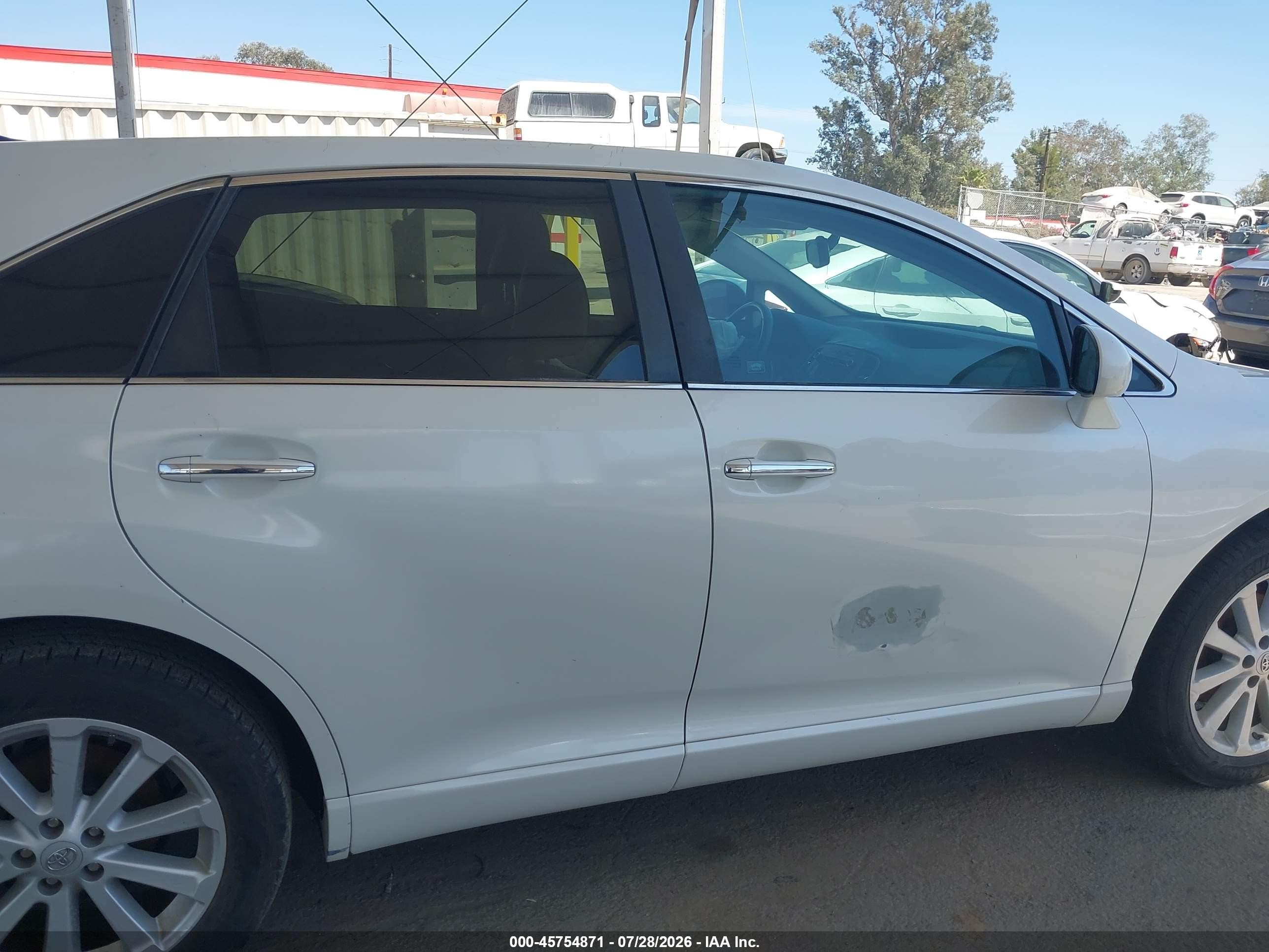 2012 Toyota Venza Xle White vin: 4T3ZA3BBXCU057455