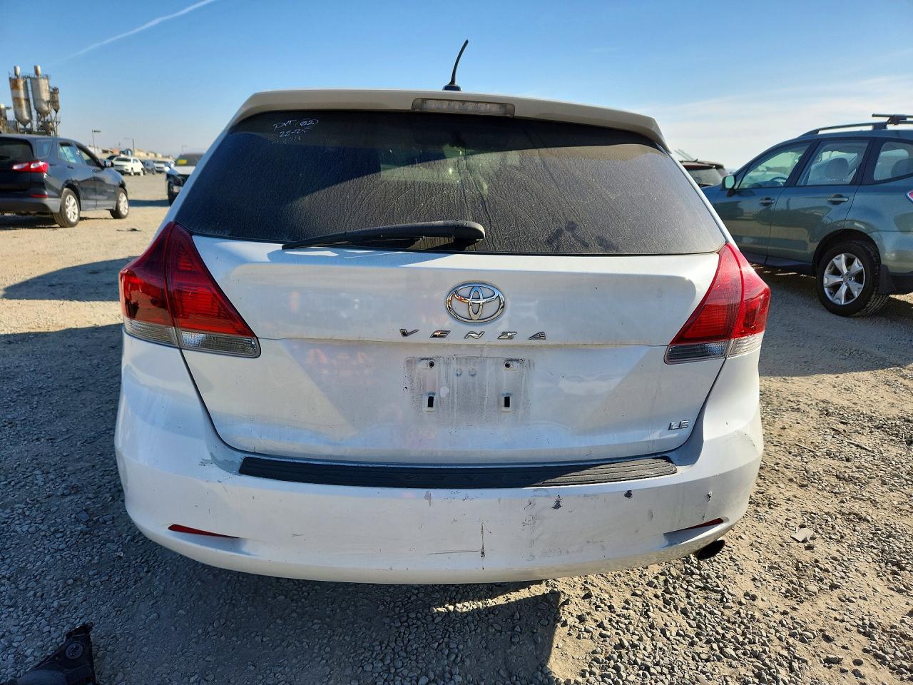 2013 Toyota Venza Le White vin: 4T3ZA3BBXDU063080