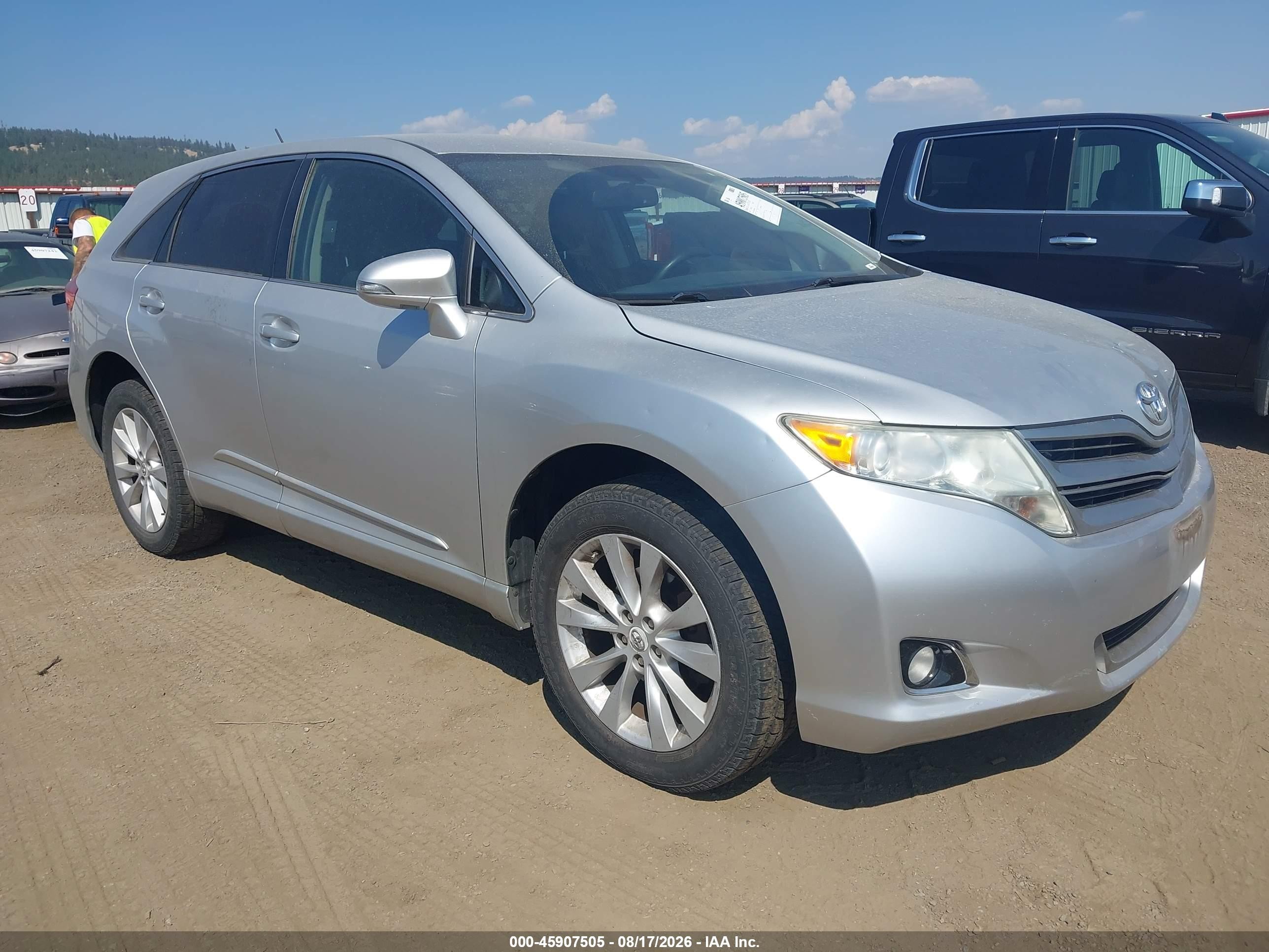 2013 Toyota Venza Le Silver vin: 4T3ZA3BBXDU070966