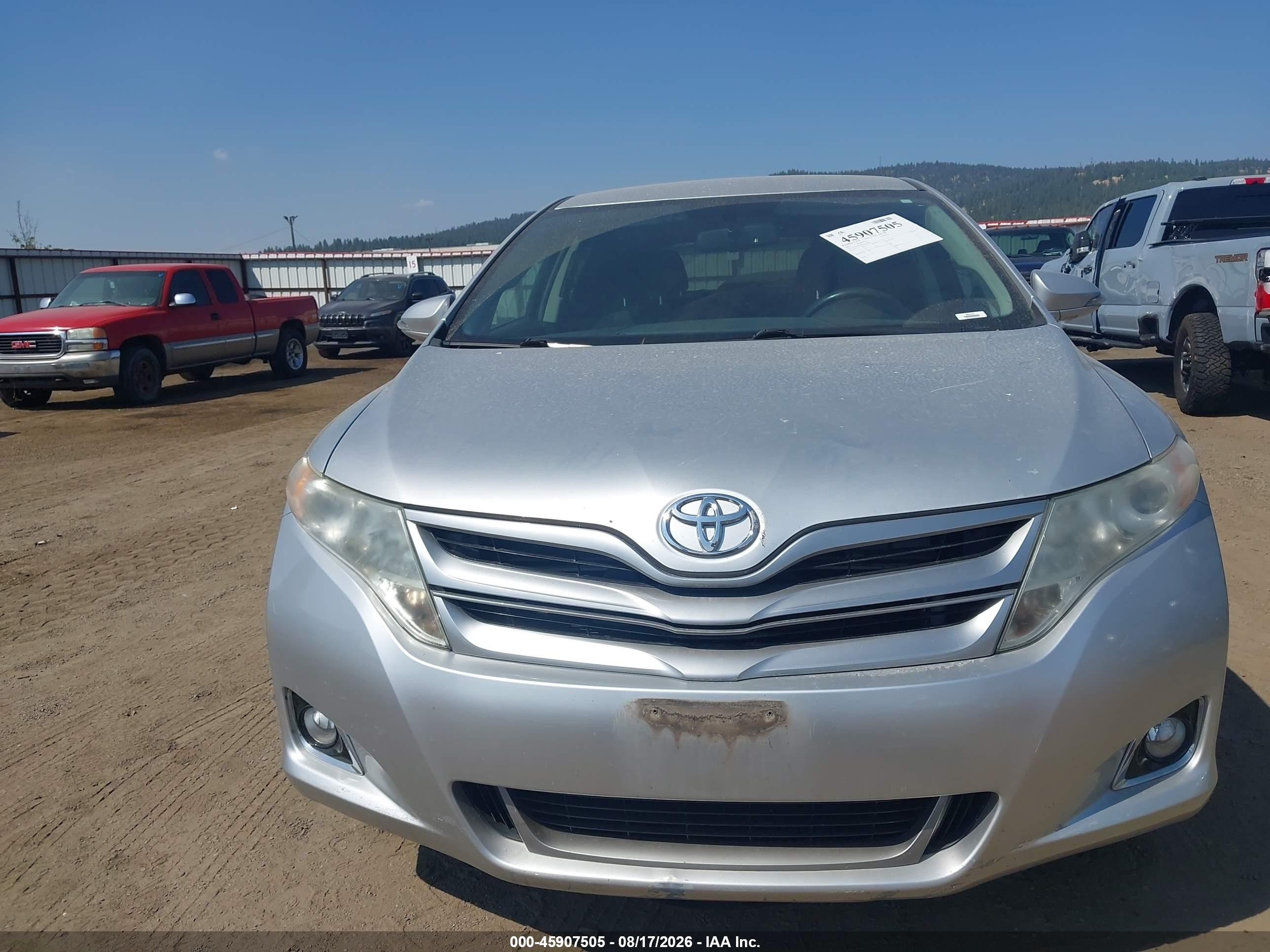 2013 Toyota Venza Le Silver vin: 4T3ZA3BBXDU070966