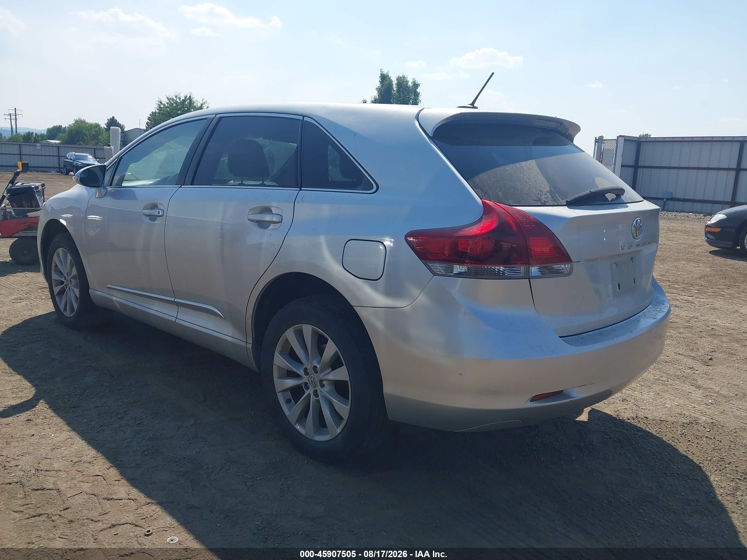 2013 Toyota Venza Le Silver vin: 4T3ZA3BBXDU070966