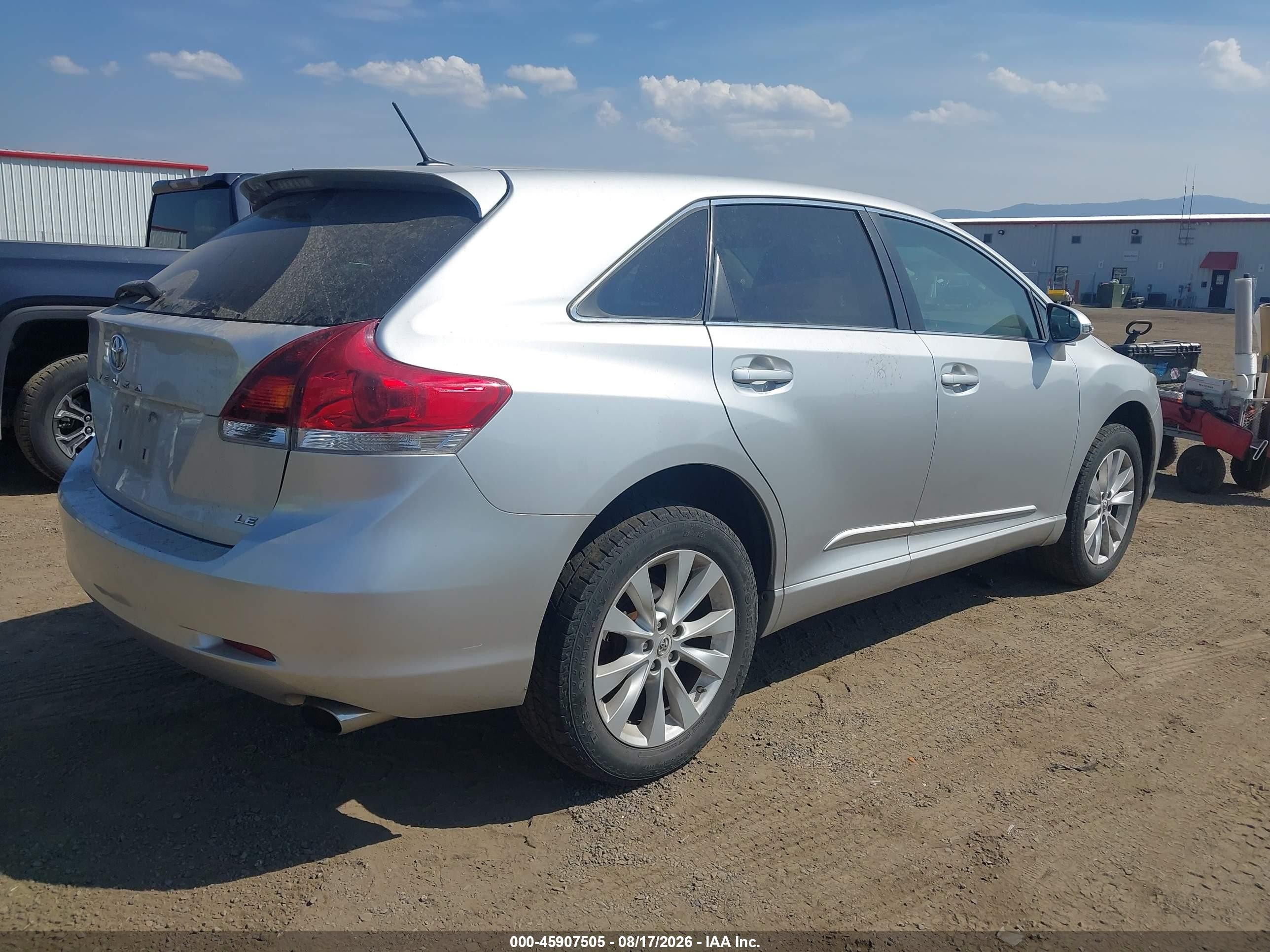 2013 Toyota Venza Le Silver vin: 4T3ZA3BBXDU070966