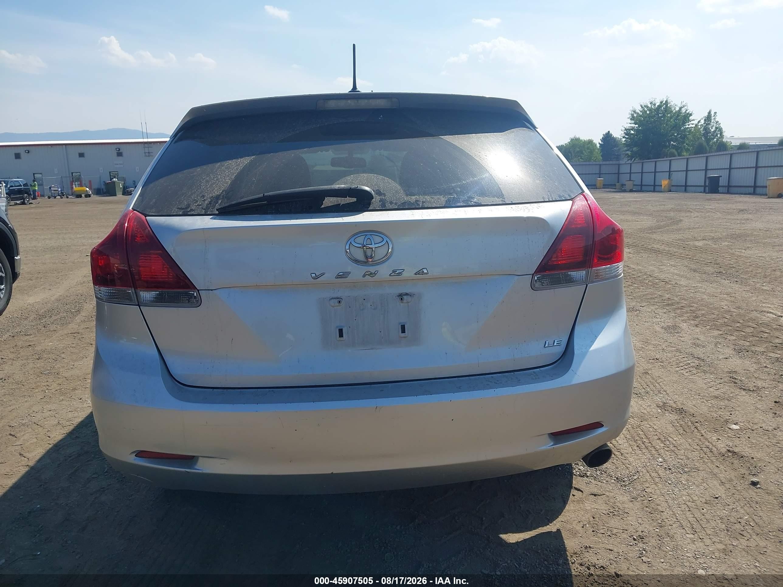 2013 Toyota Venza Le Silver vin: 4T3ZA3BBXDU070966