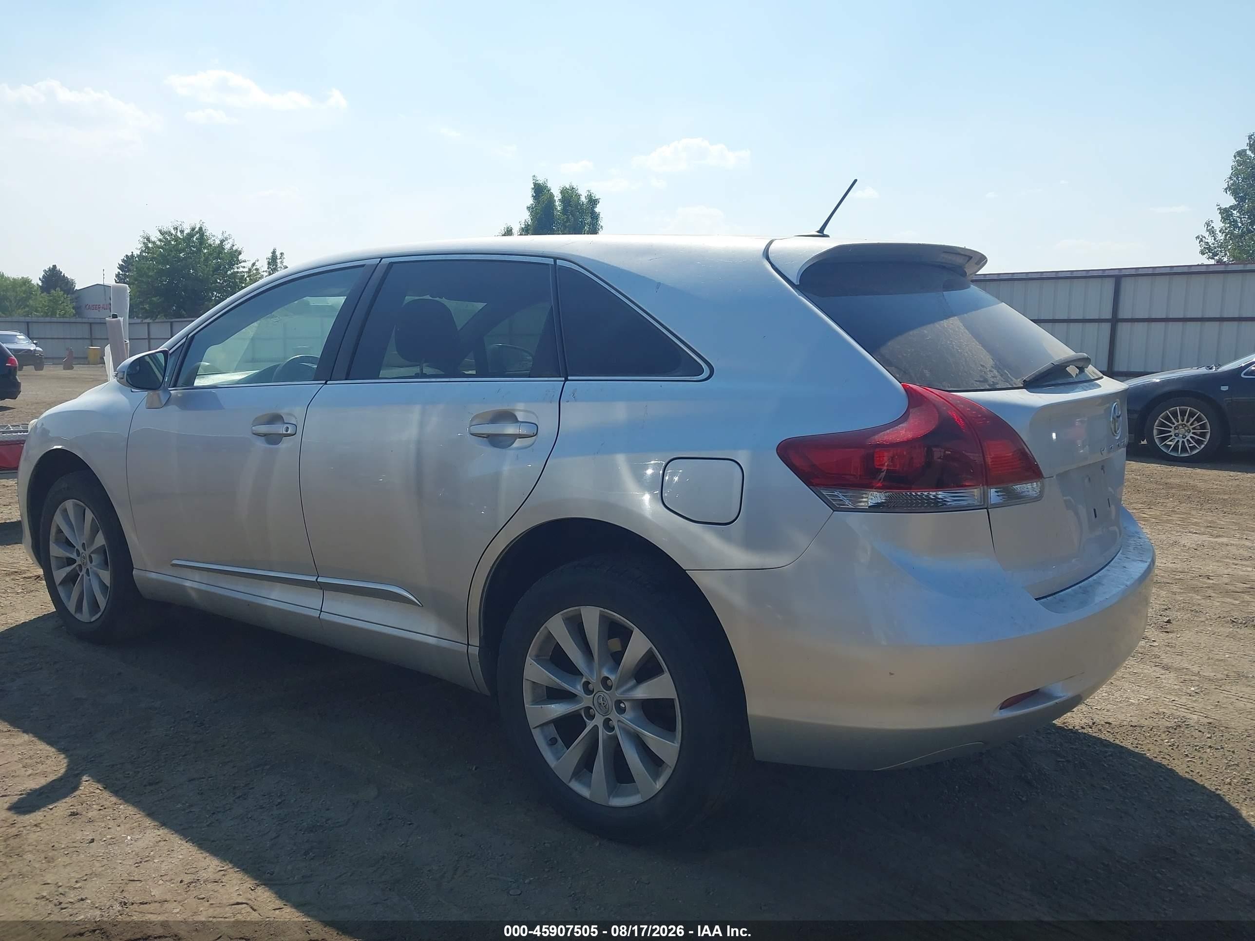 2013 Toyota Venza Le Silver vin: 4T3ZA3BBXDU070966