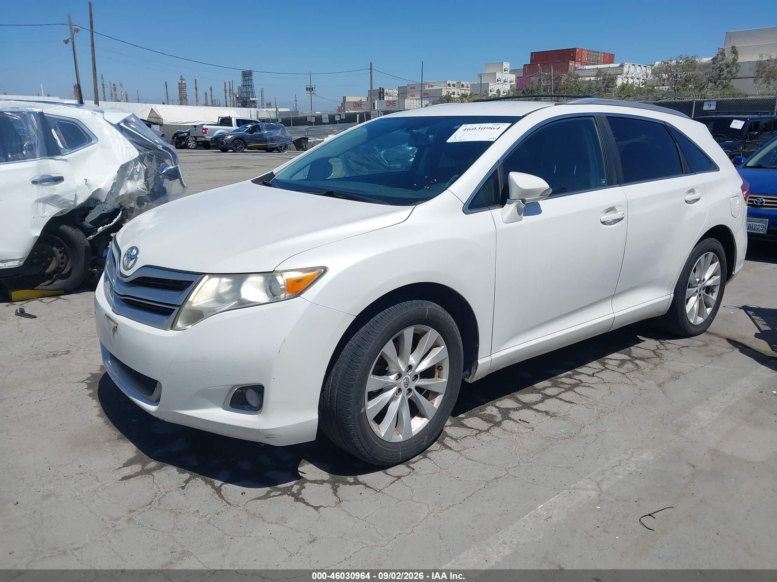2013 Toyota Venza Le White vin: 4T3ZA3BBXDU072314