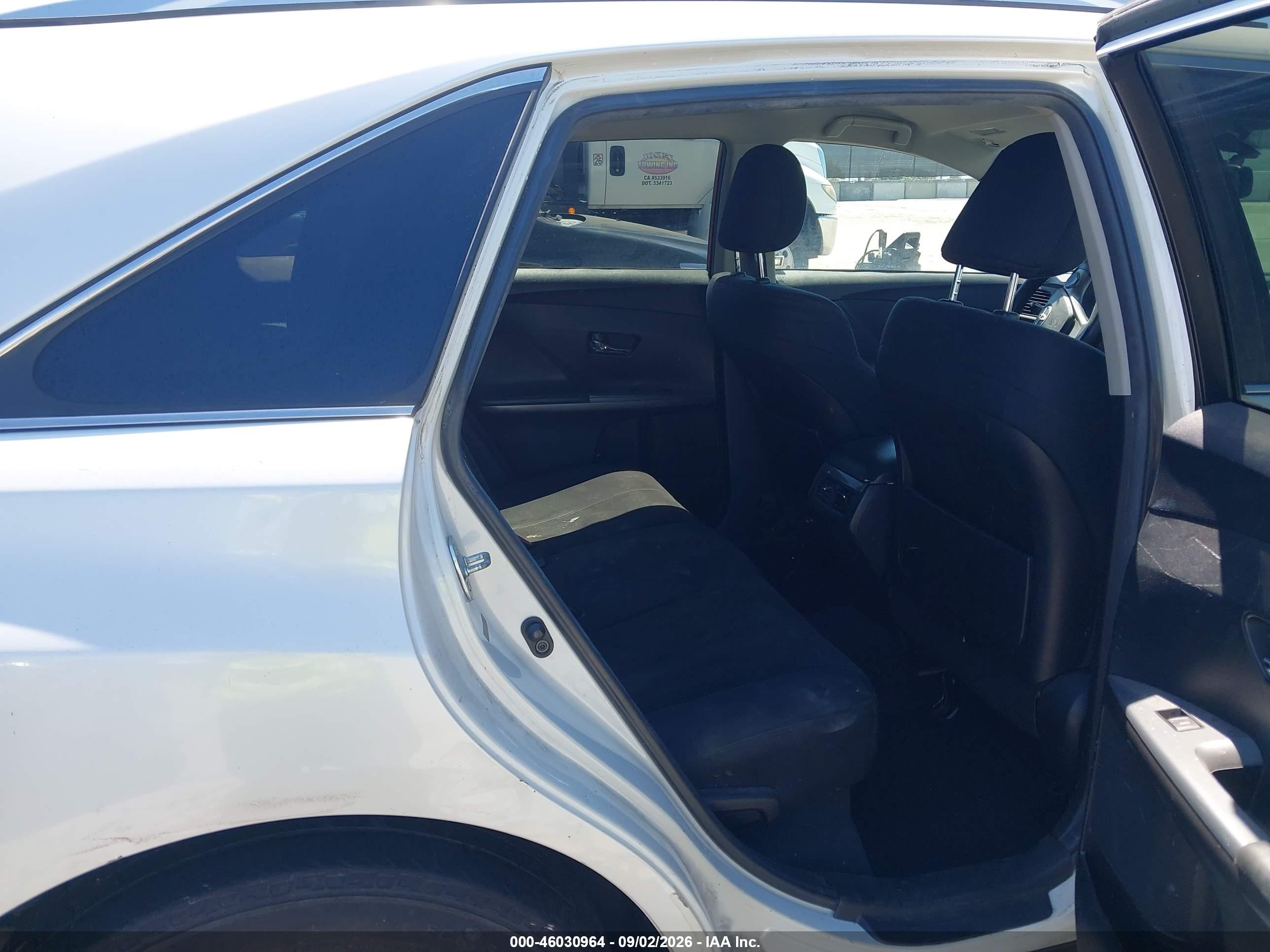 2013 Toyota Venza Le White vin: 4T3ZA3BBXDU072314