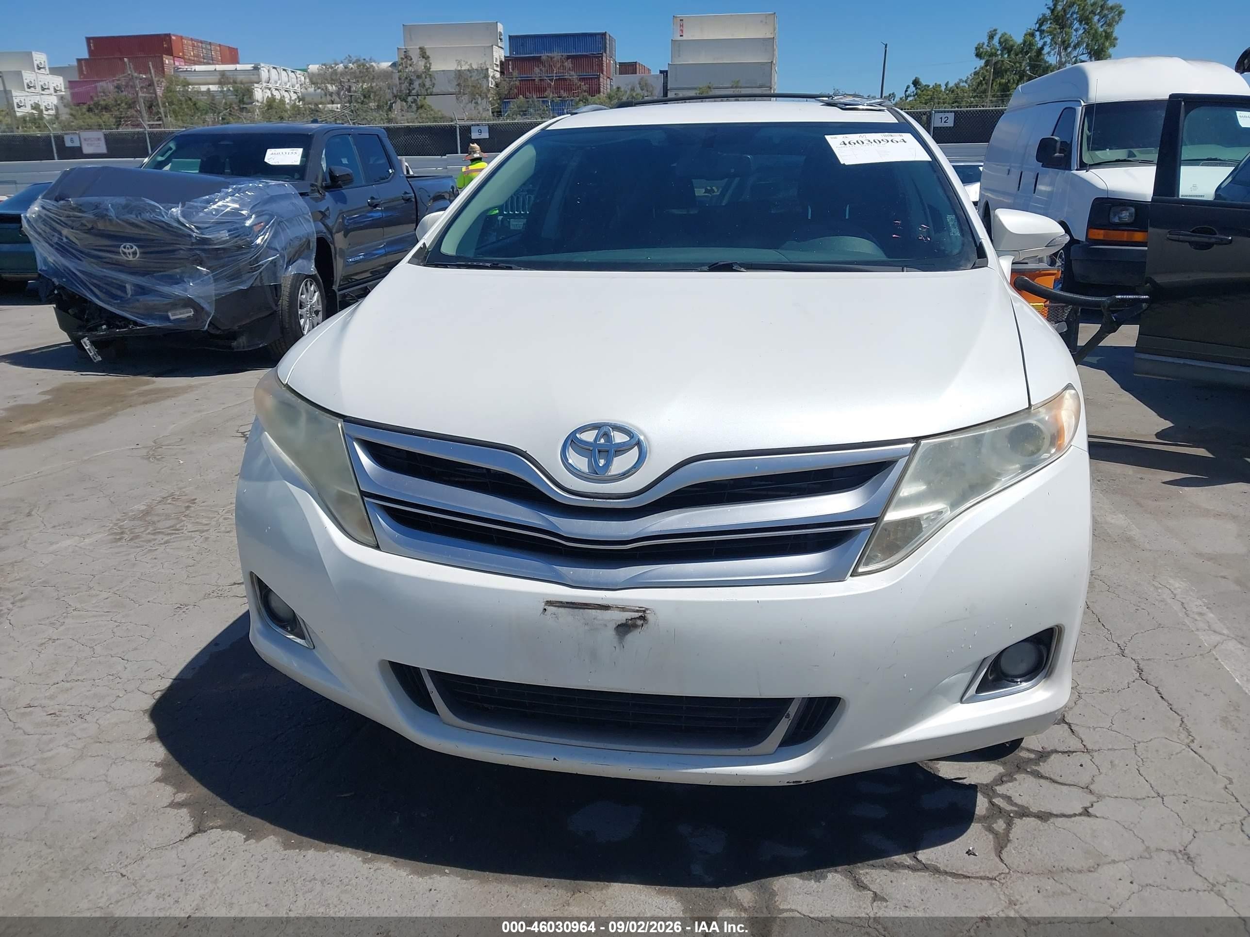 2013 Toyota Venza Le White vin: 4T3ZA3BBXDU072314