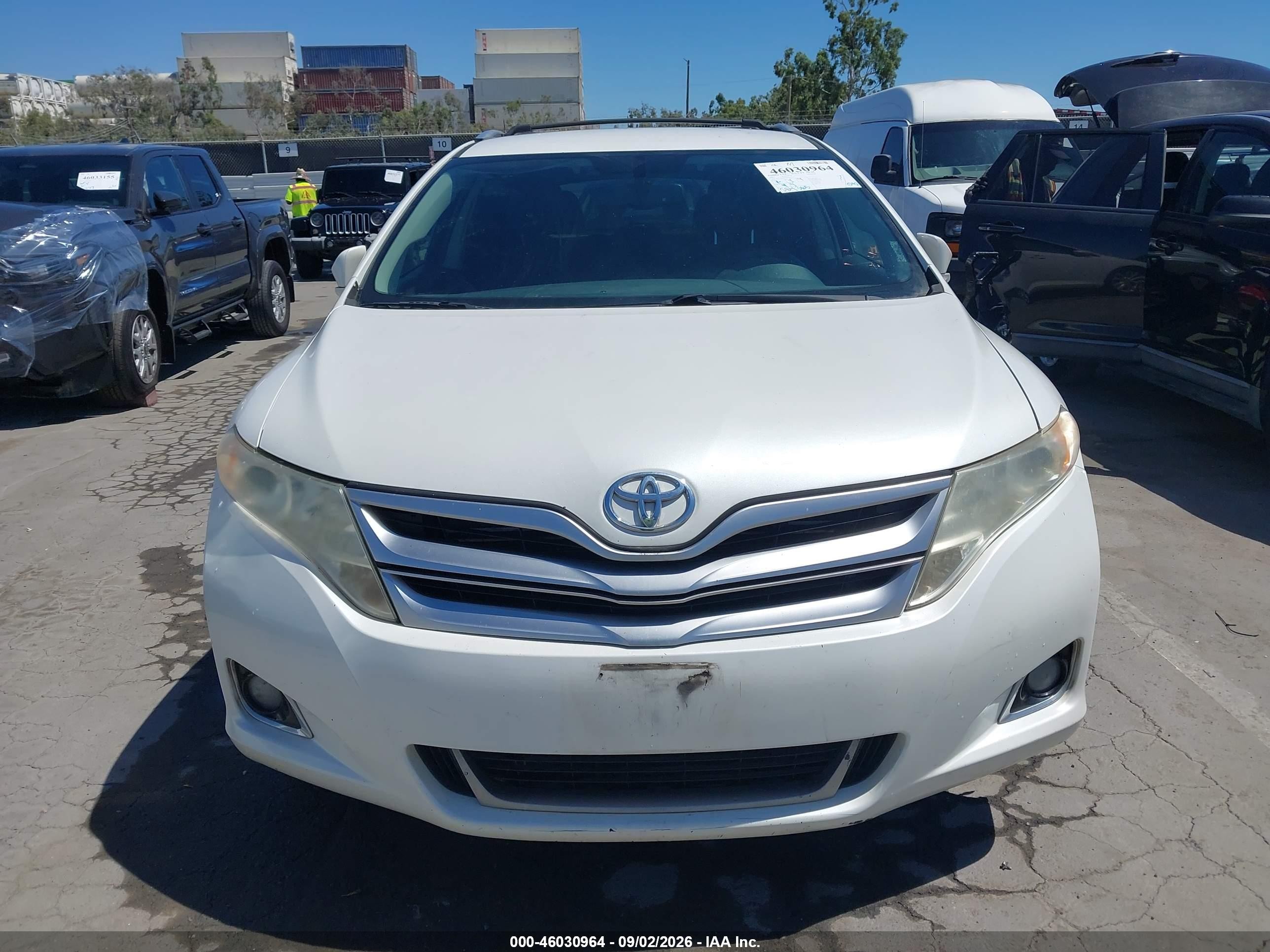 2013 Toyota Venza Le White vin: 4T3ZA3BBXDU072314